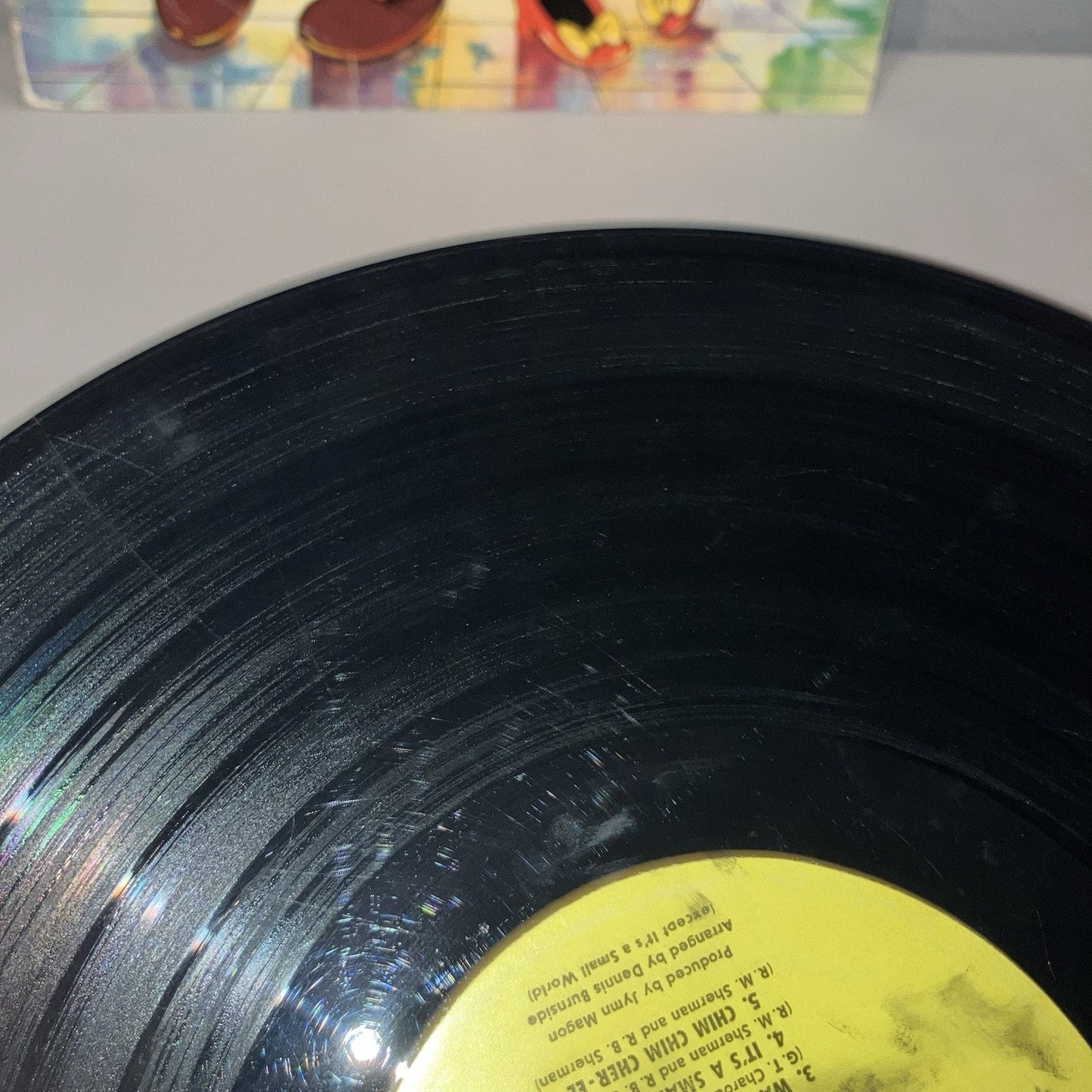 Vinyl Record Walt Disney Mickey Mouse Disco 1979 LP Album *See Pics Broken Edge*