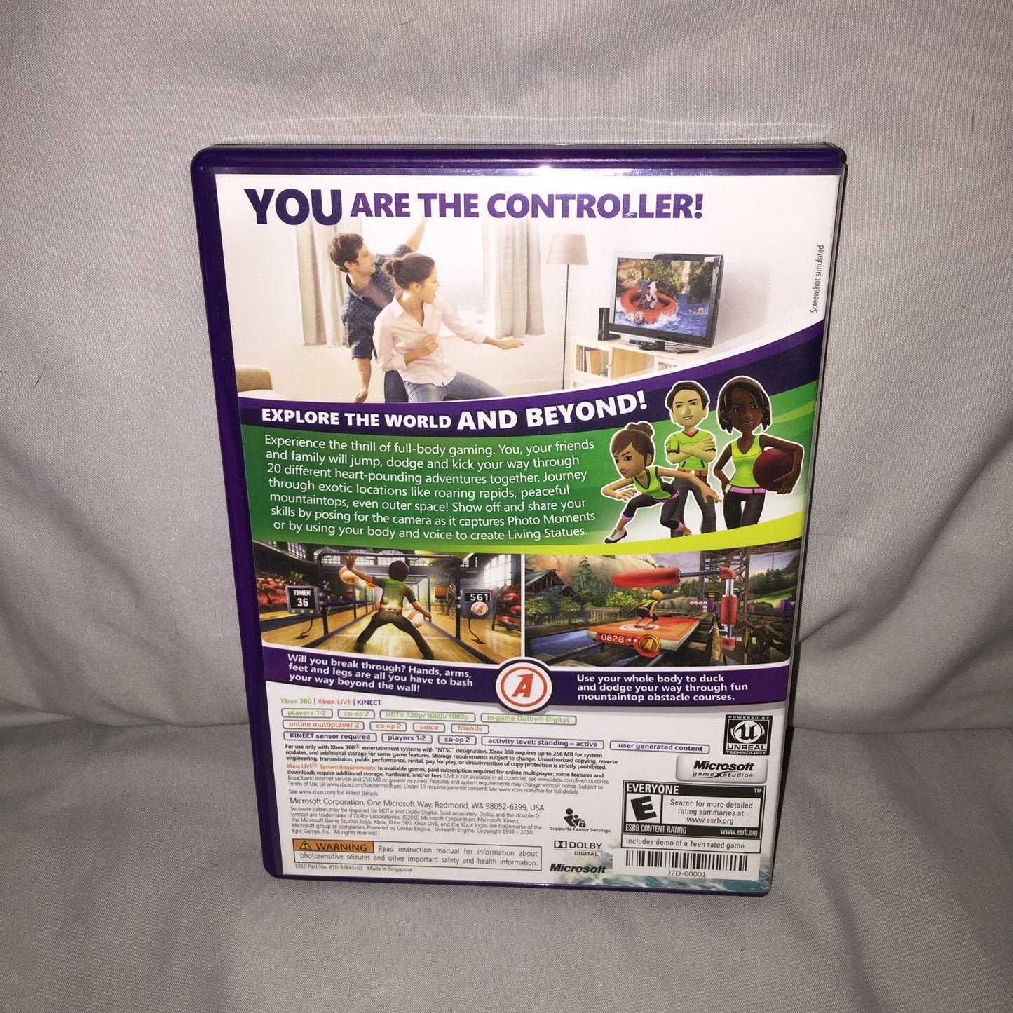 Xbox 360 New Sealed Kinect Adventures / Open Kinect Adventures Enjoy / Collect 1