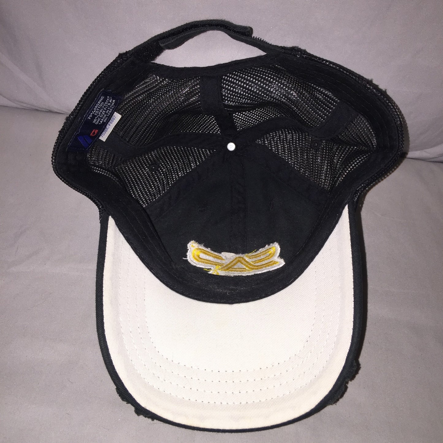 Sap Concentrate Brand Promo Strapback Hat Webbed Back Distressed Cap Great Shape