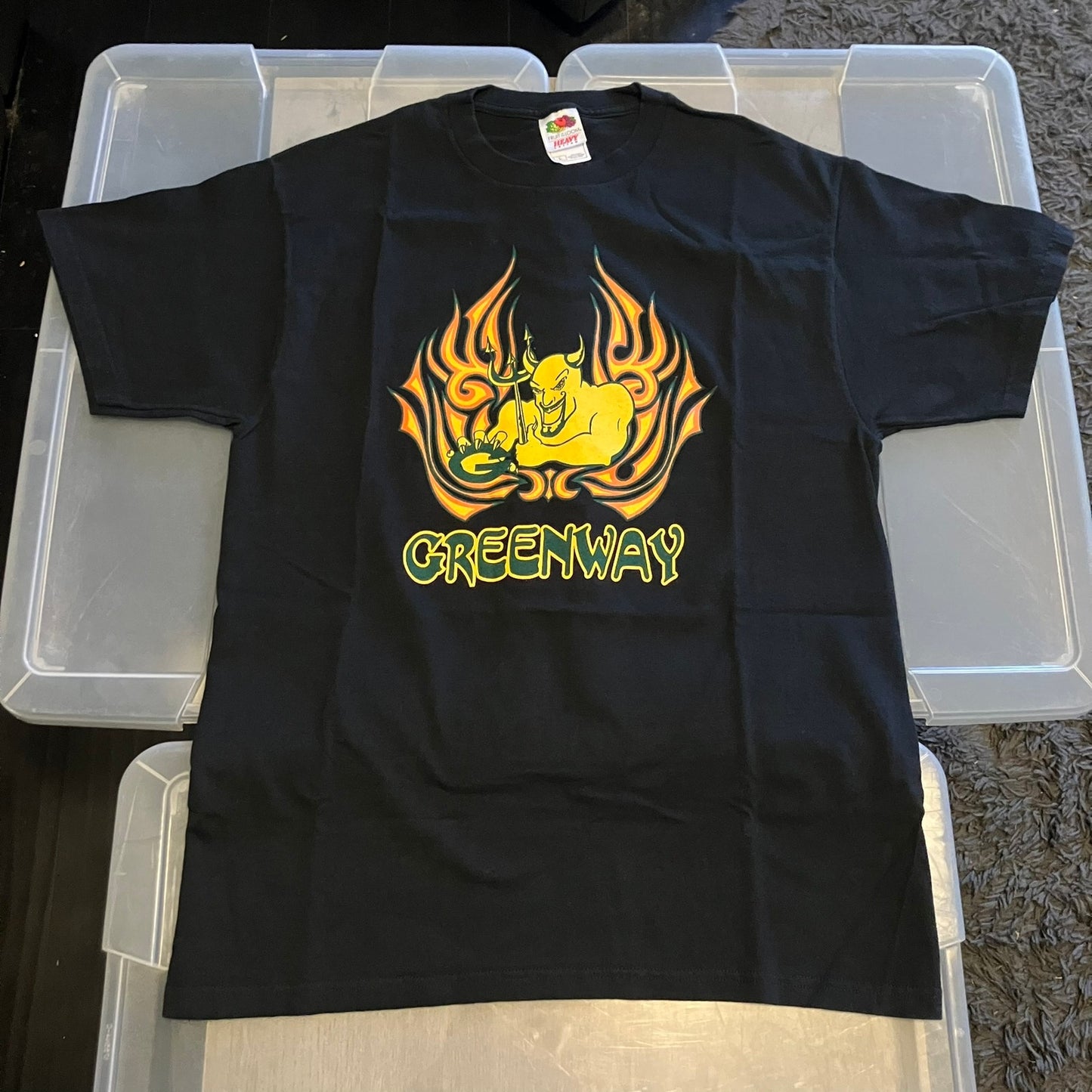 Greenway High School Demons 5 Vtg Large T Lot + New Pin School Mascot *1 T is XL