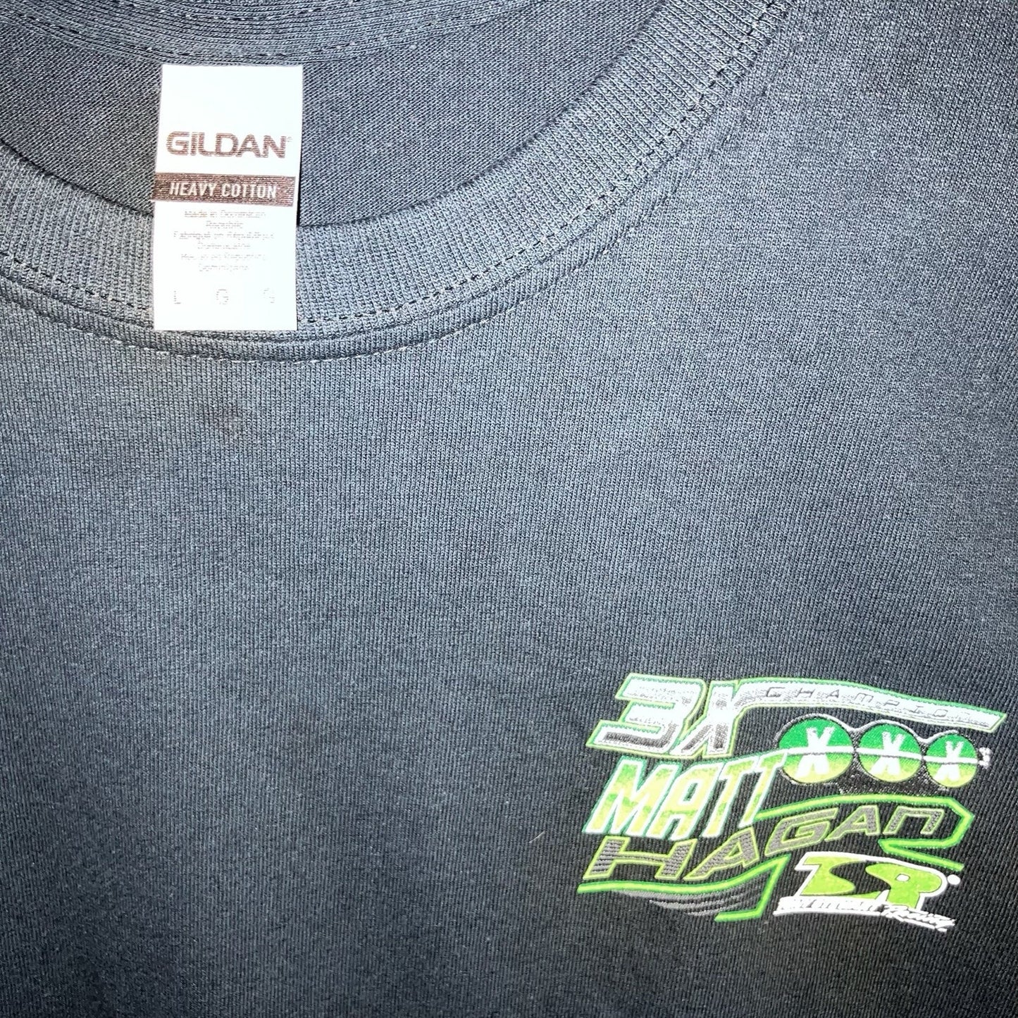 Signed Matt Hagan Large Size T Shirt Funny Car 3x Xxx Champion Autograph Tsr Srt