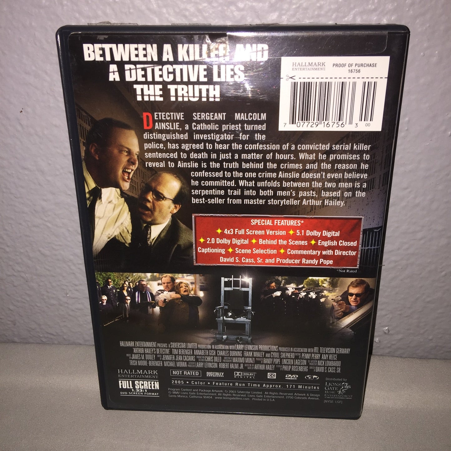 Dvd Used 2005 Arthur Hailey's Detective Not Rated Cybill Shepherd Lionsgate