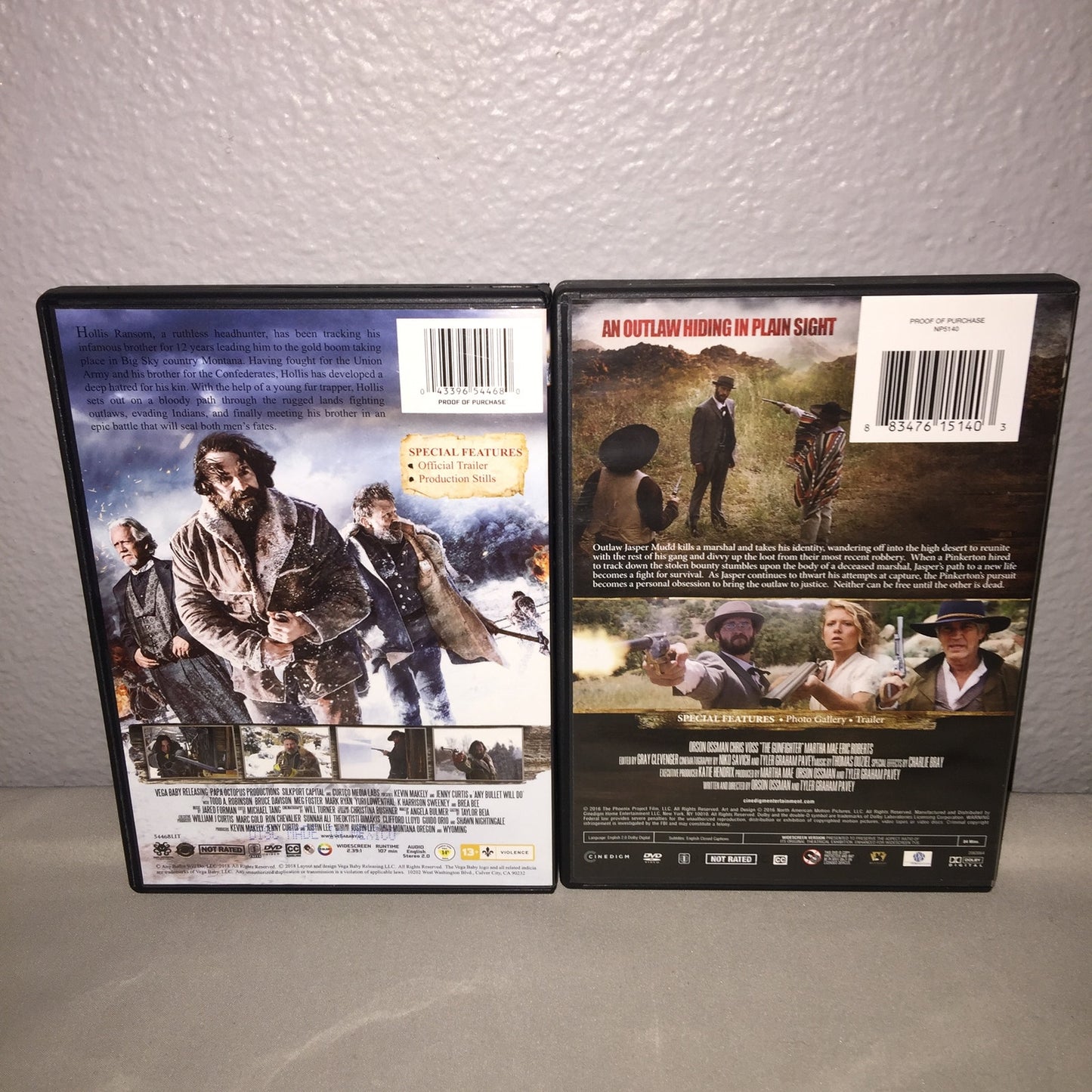Dvd Used Any Bullet Will Do / The Gunfighter Both Not Rated Cinedigm Entmt Lot