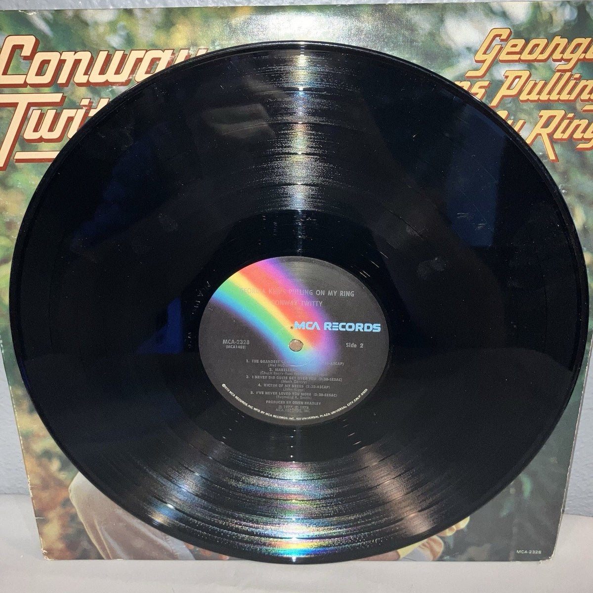 Vinyl Record Conway Twitty Georgia Keeps Pulling On My Ring Platinum Plus Works