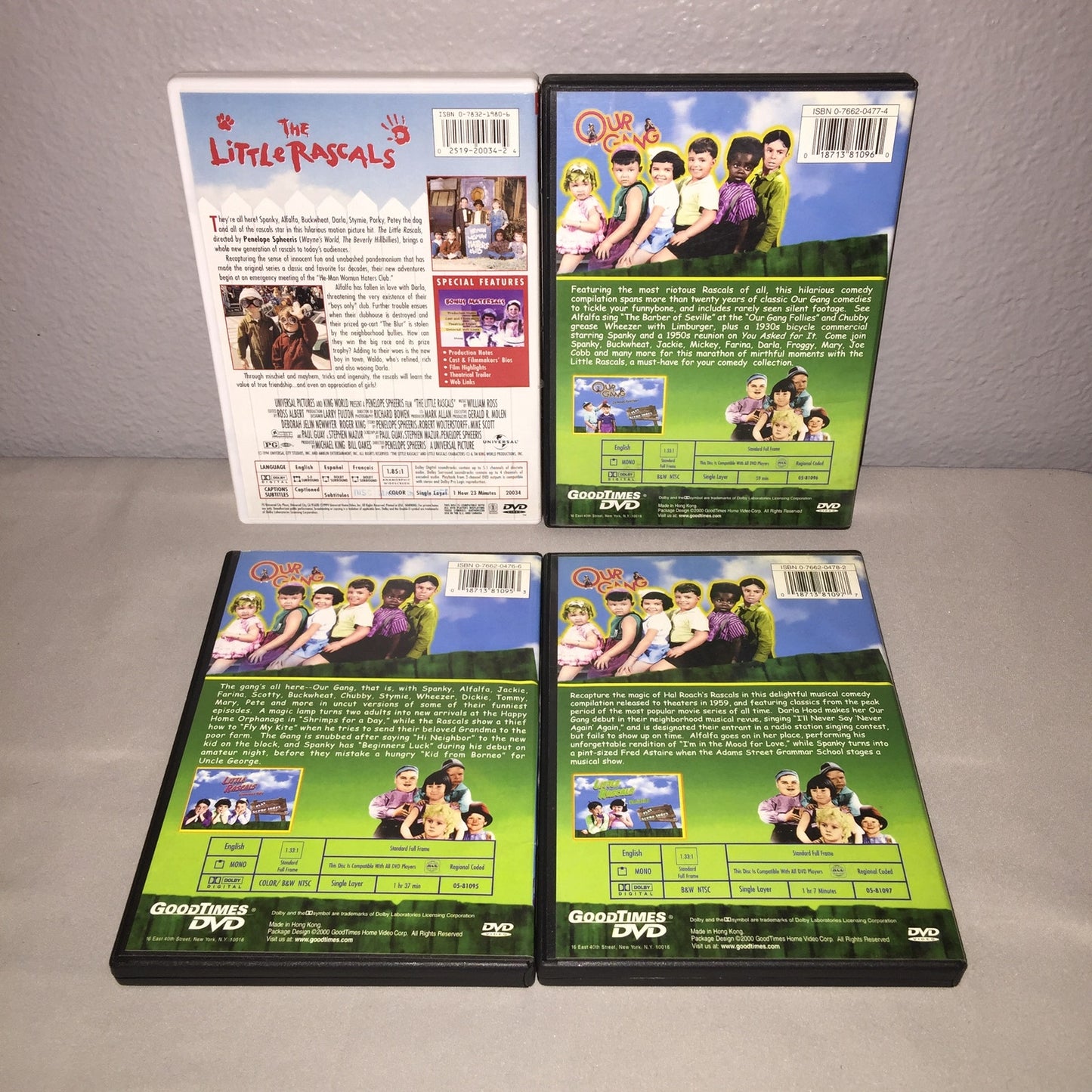 Dvd The Little Rascals 1994 / 3 Our Gang Comedy Festival Greatest Hits Varieties