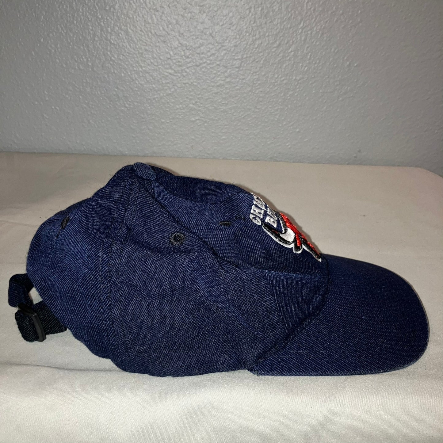 Chicago Bulls 90's The G Cap Hat Navy Blue Vintage Wool Blend Strapback *Used*