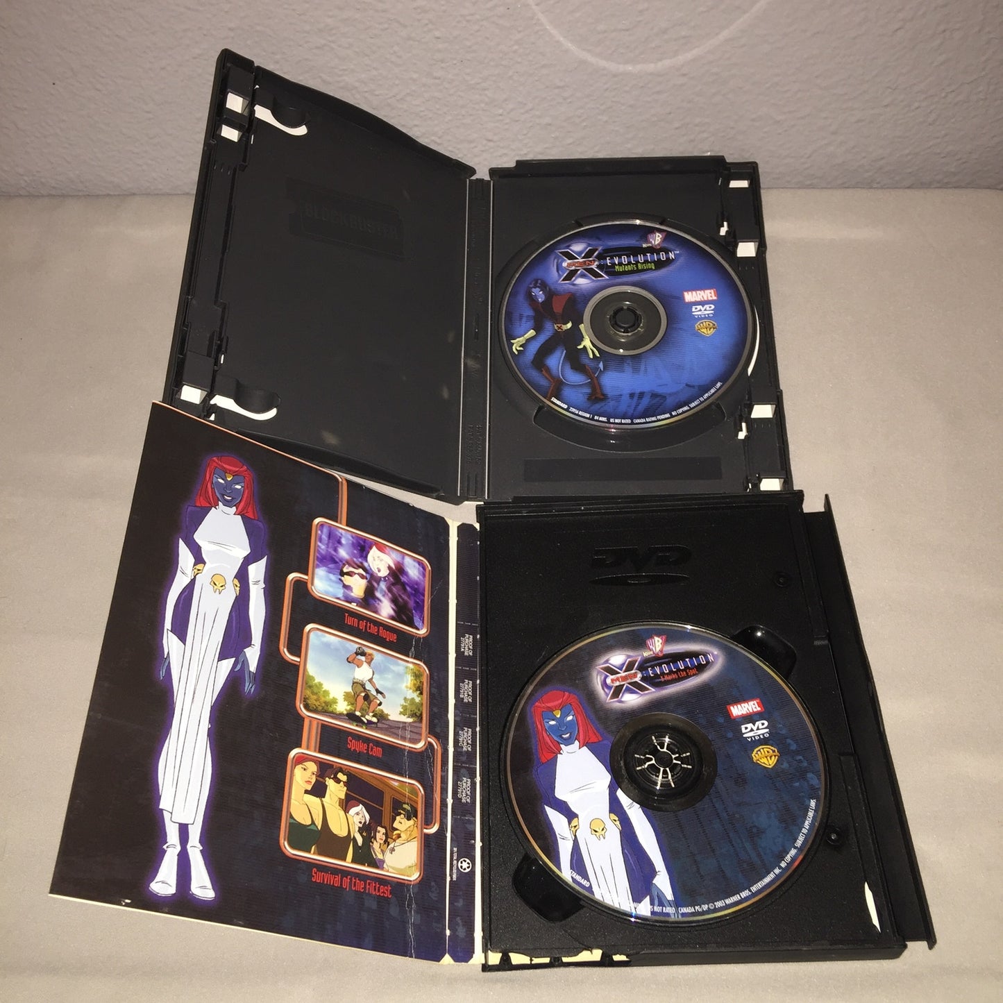Dvd Used X-Men:Evolution X Marks The Spot / Mutants Rising Marvel Animation Lot