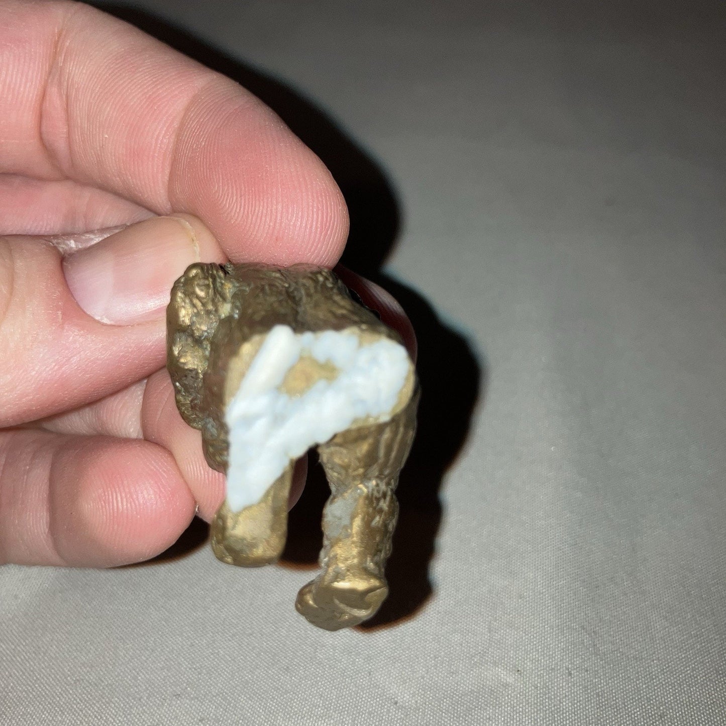 Brass Or Bronze Monkey Miniature Mini Small Figurine *Used Please View Pictures*