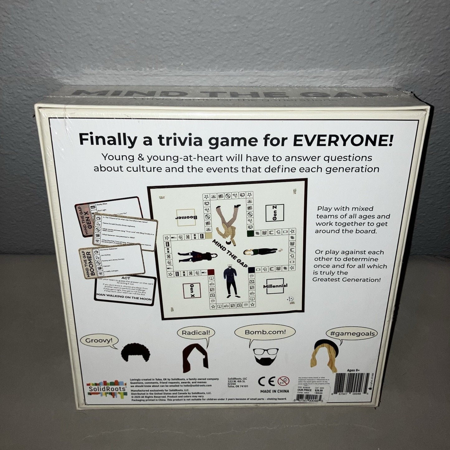 New Sealed Mind The Gap Board Card Game A Trivia Game For The Generations 2020