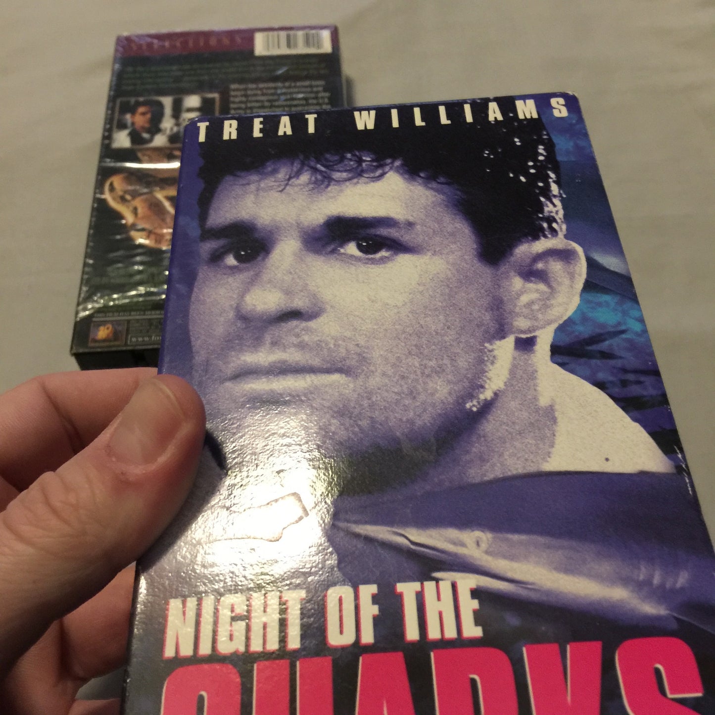 Vhs Used Night of the Sharks / Venomous Treat Williams Tape Lot Cult Horror Lot