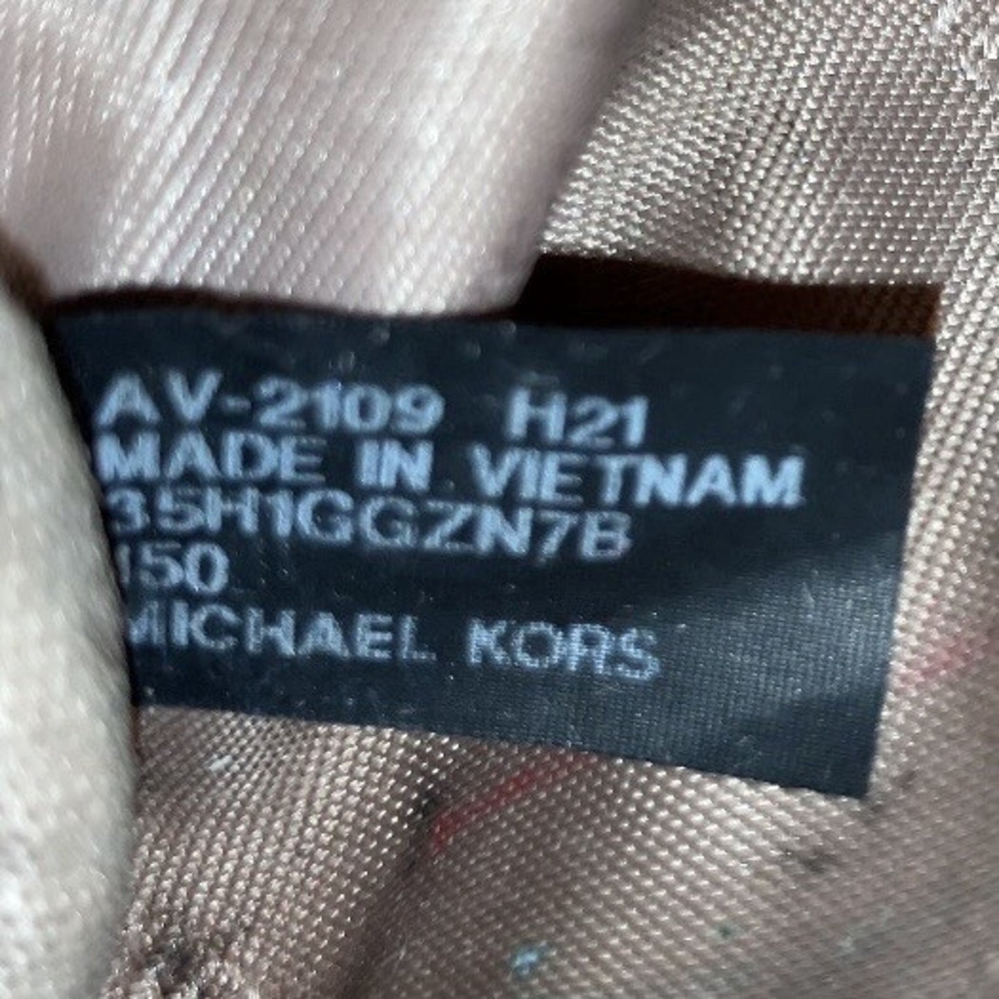 Bag Michael Kors Medium Pencil Case Makeup Cosmetic Case Vanilla Used See Pics