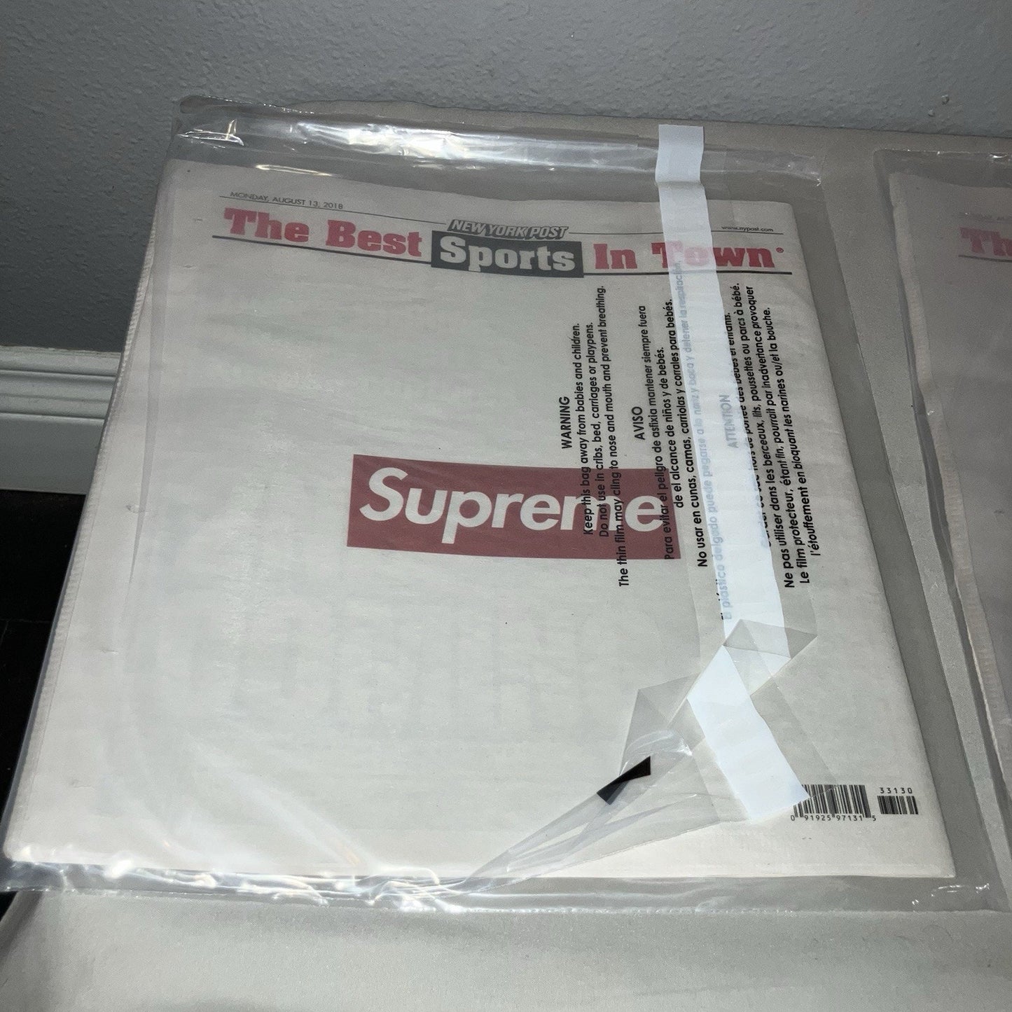3 Pack Supreme Newspaper New York Post Late City Final Sport Sports Edition 3x