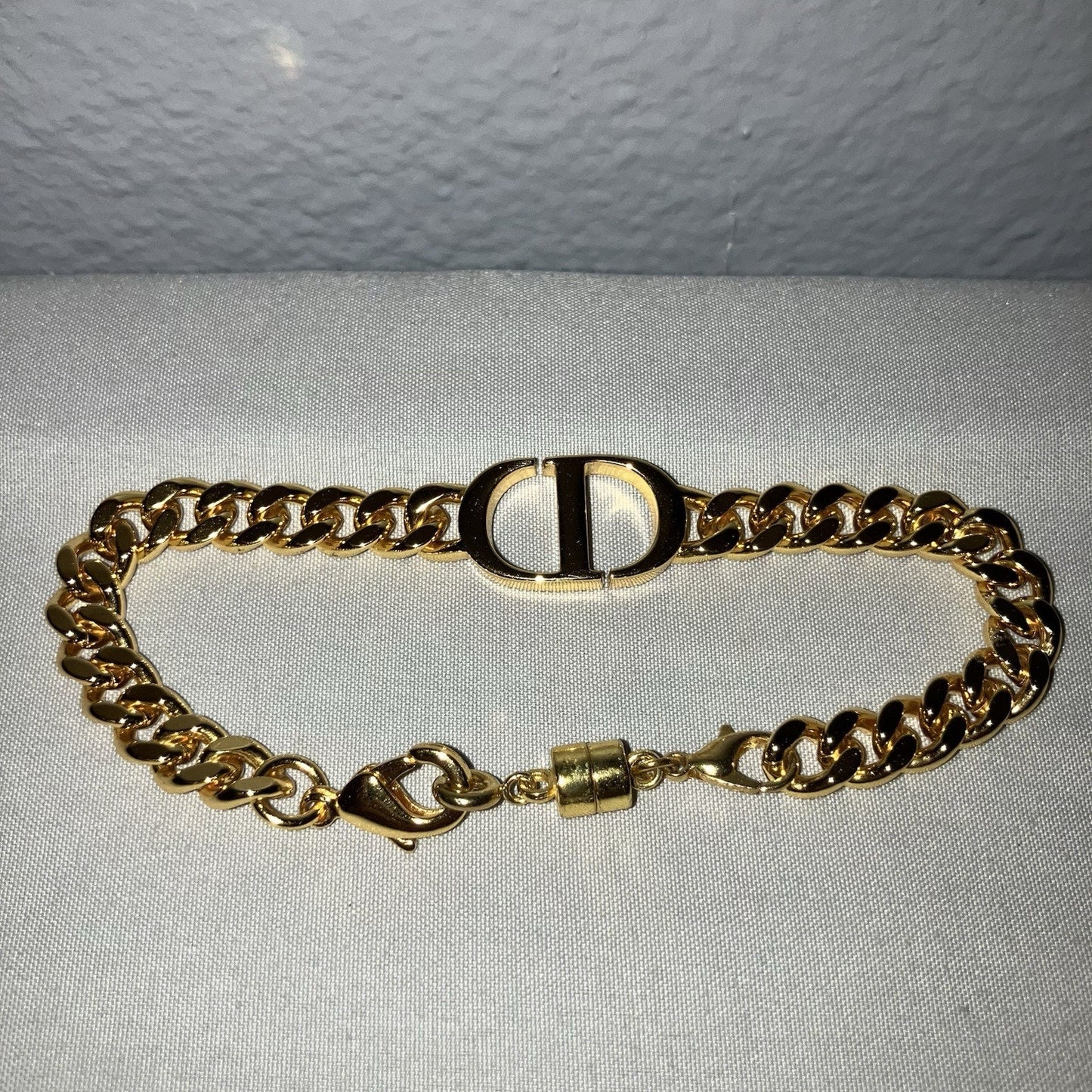 Christian Dior 30 Montaigne Bracelet Gold Plated Unisex 7” See Info No Returns