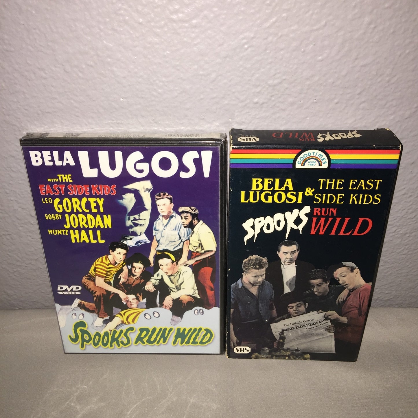 Spooks Run Wild Sealed Dvd / Open Vhs Tape Lot Bela Lugosi Horror Comedy Bundle