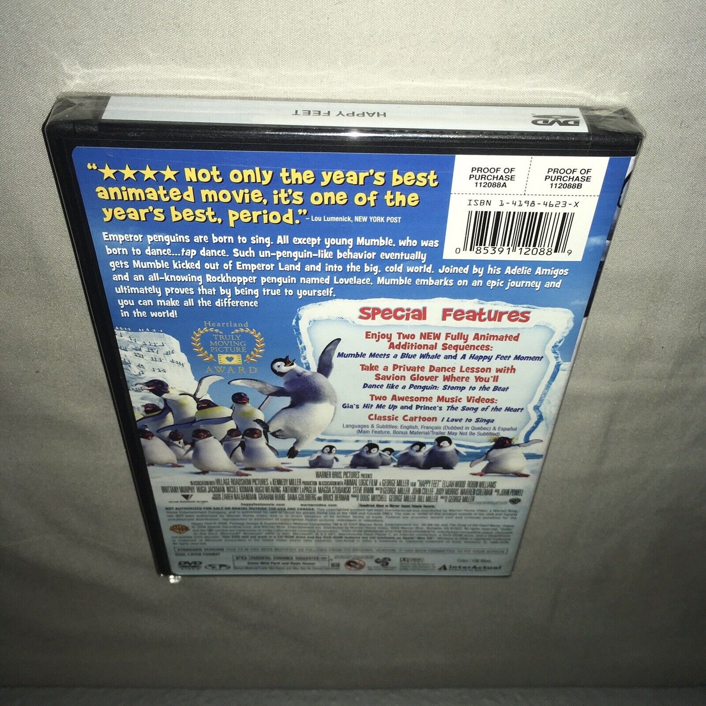 Dvd Sealed New Nwt March Of The Penguins / Happy Feet Penguin Movies Bundle Lot
