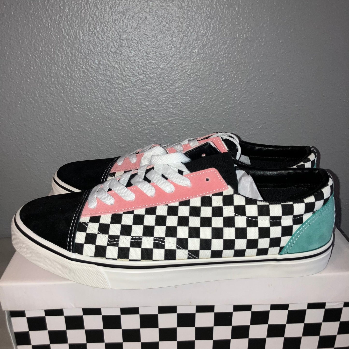 Signed Tyler Grosso Superrradical Checkered Shoes Euro 43 (10M USA) Autographed