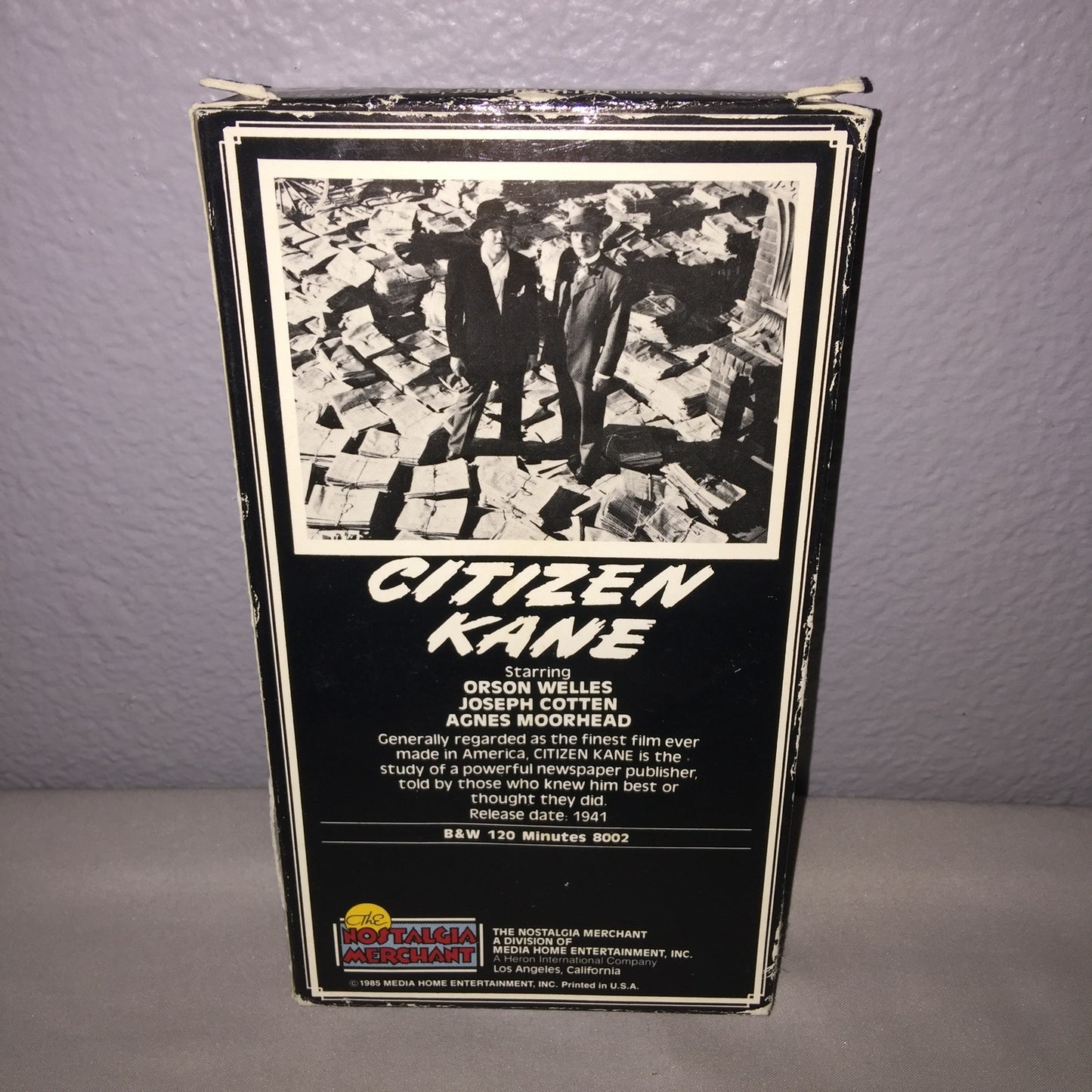 Vhs Used Citizen Kane Tape Orson Wells Cotten Moorhead *Damage Please View Pics*