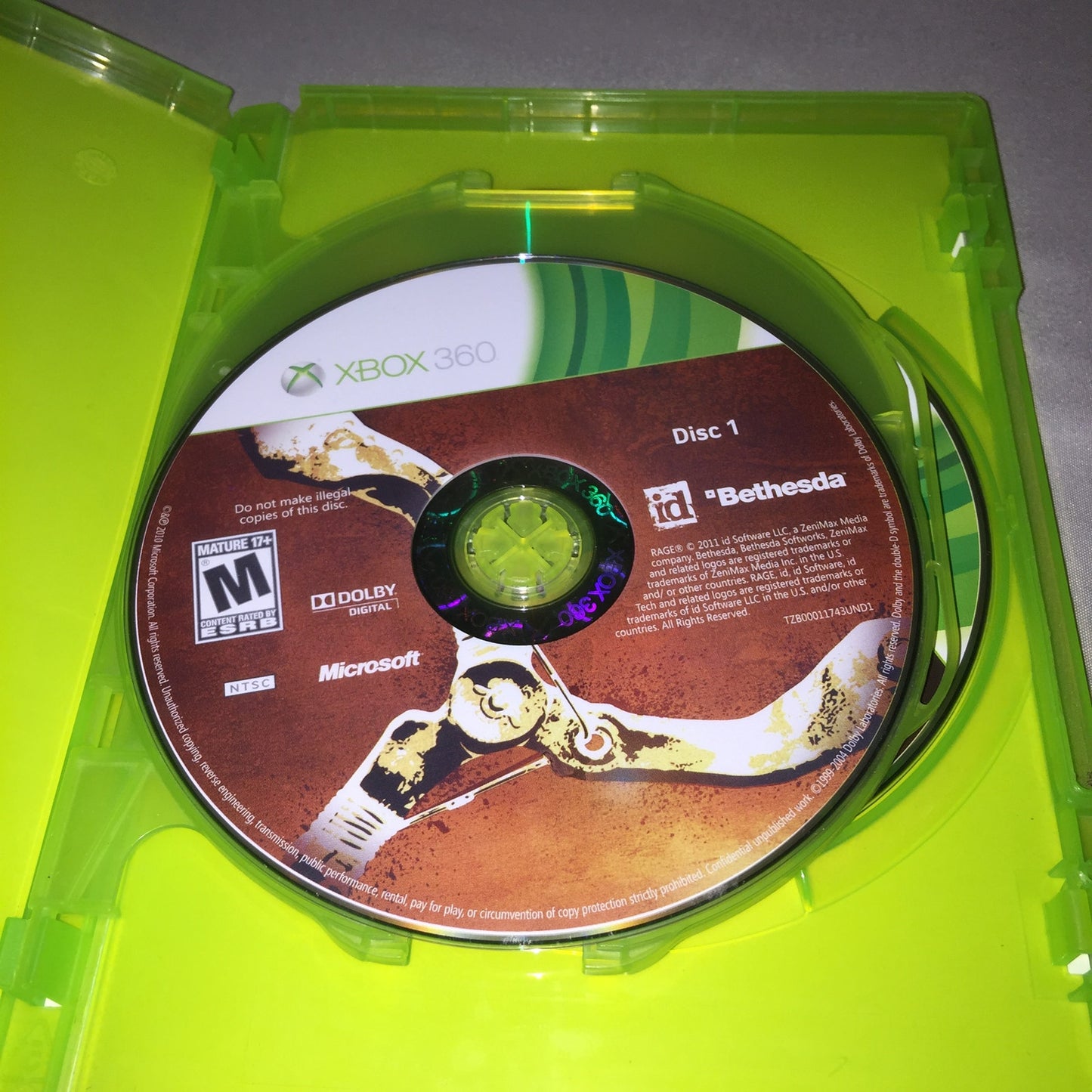 Xbox 360 Rage Anarchy Edition Game id Bethesda All 3 Discs Tested No Manual