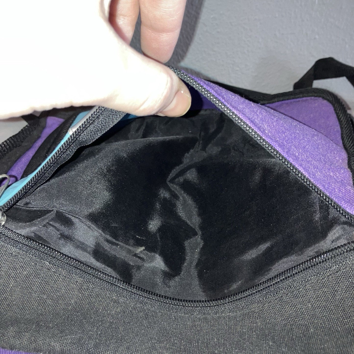 Backstreet Boys Purple Blue Black School Bag Backpack Vintage Used Name Written