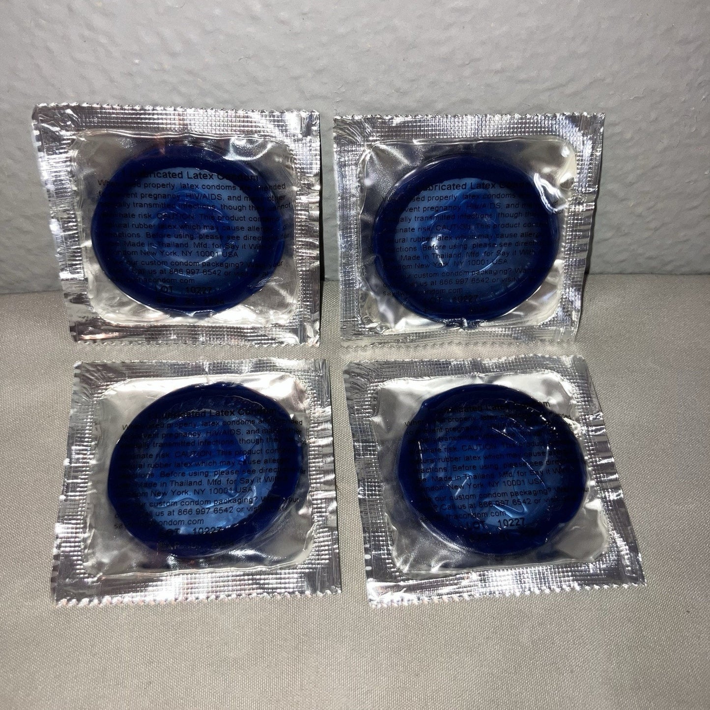 4 Pack Gnarcotic Brand F*** Love Condom White Version 4x Single Hype Condoms Lot
