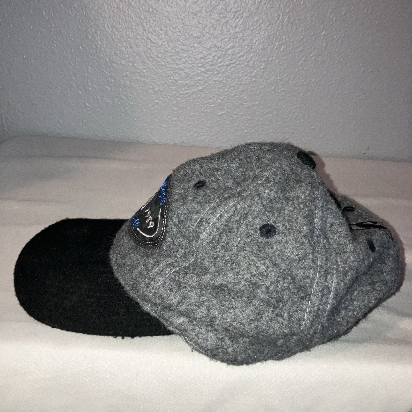 Orlando Magic Vintage Wool Hat Cap Sports Specialties Black Gray Strap Back Used