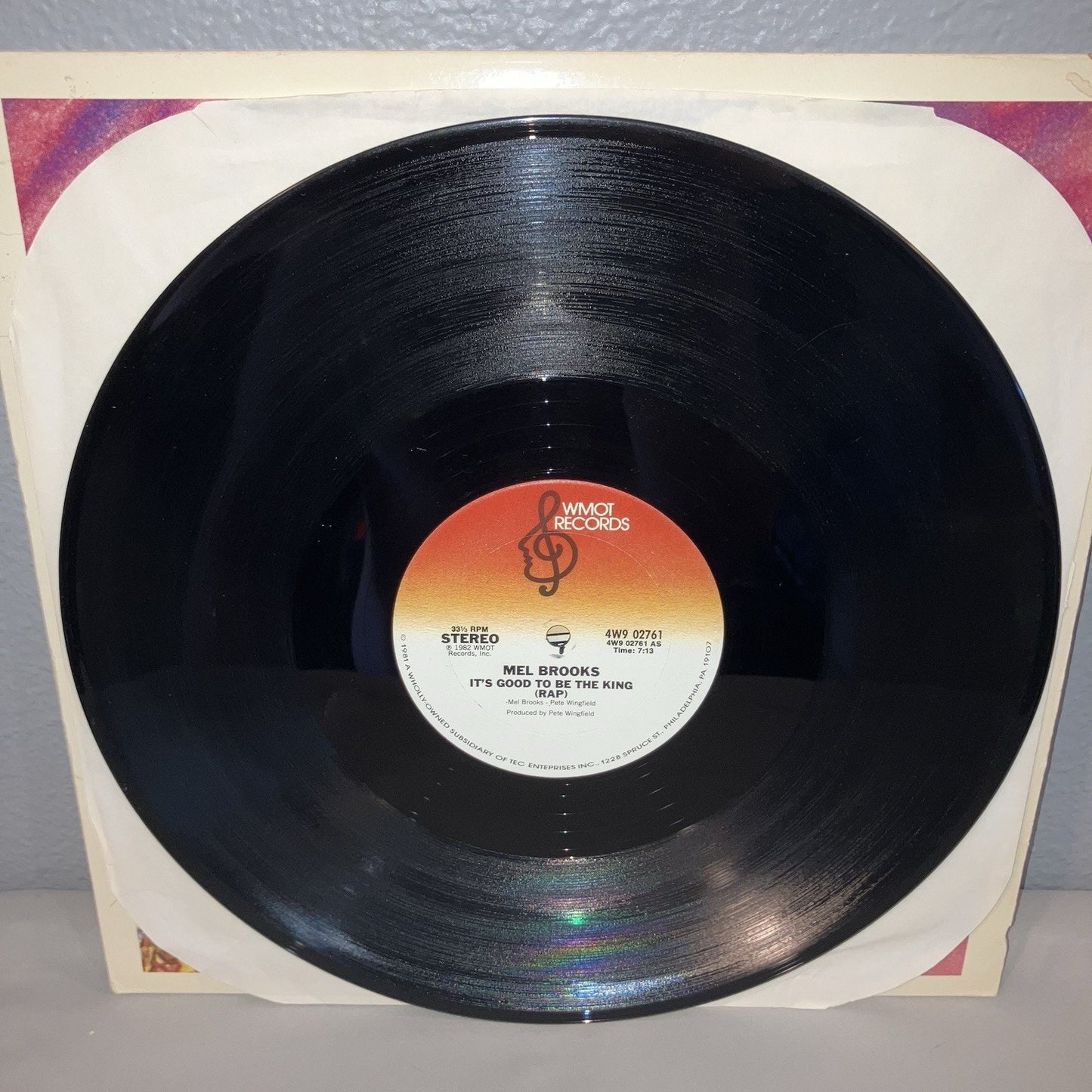 Vinyl Record Mel Brooks It's Good To Be King Rap ‘81 Part 1 / 2 Works Good Shape