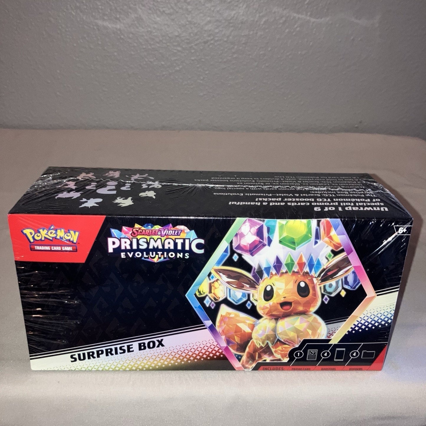 Pokemon DR Mewtwo Tin PE Surprise Box 2 PF Tech Sticker Trick Or Trade 35 Pk + 2