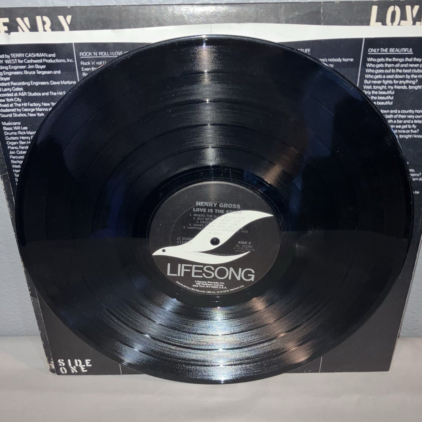 Vinyl Record Henry Gross Love Is The Stuff Promo Promotional In Good Shape Works