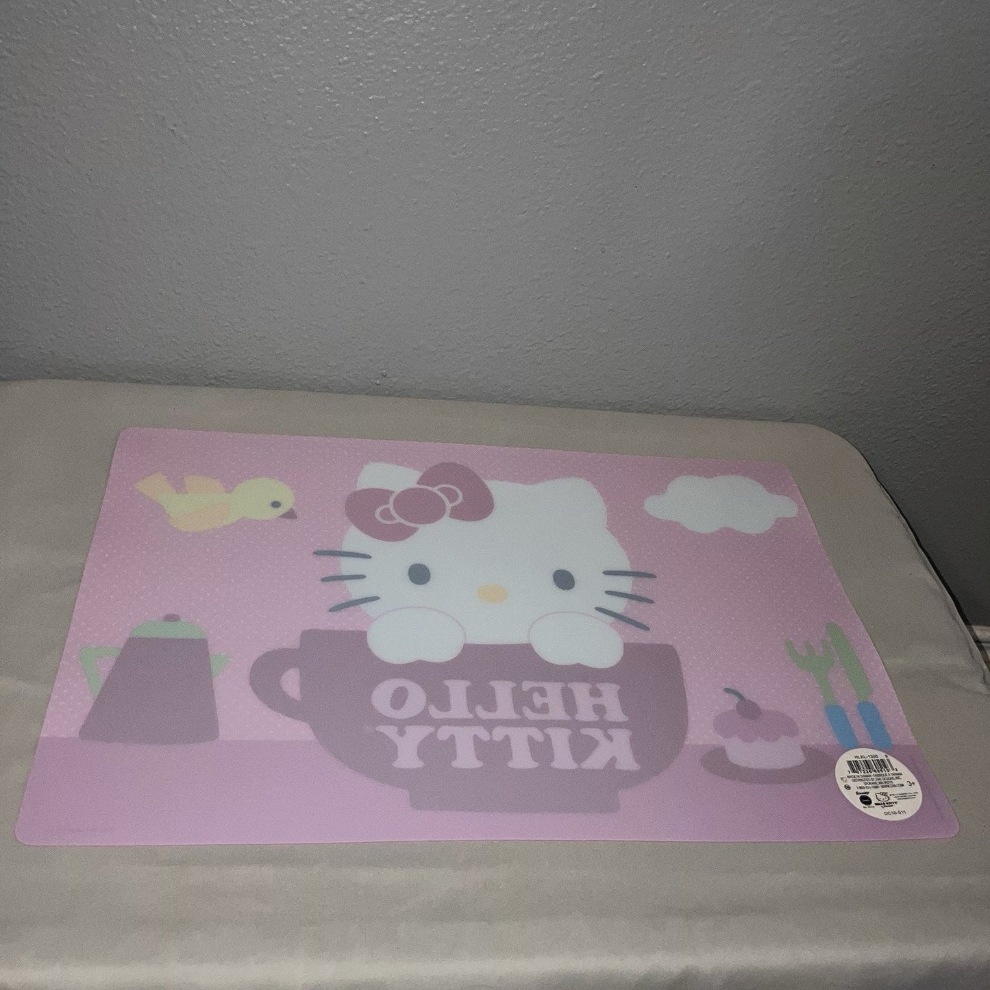 Cutlery Placemat Hello Kitty Sanrio 2012 Single 18” by Zak Zak Design Good Shape