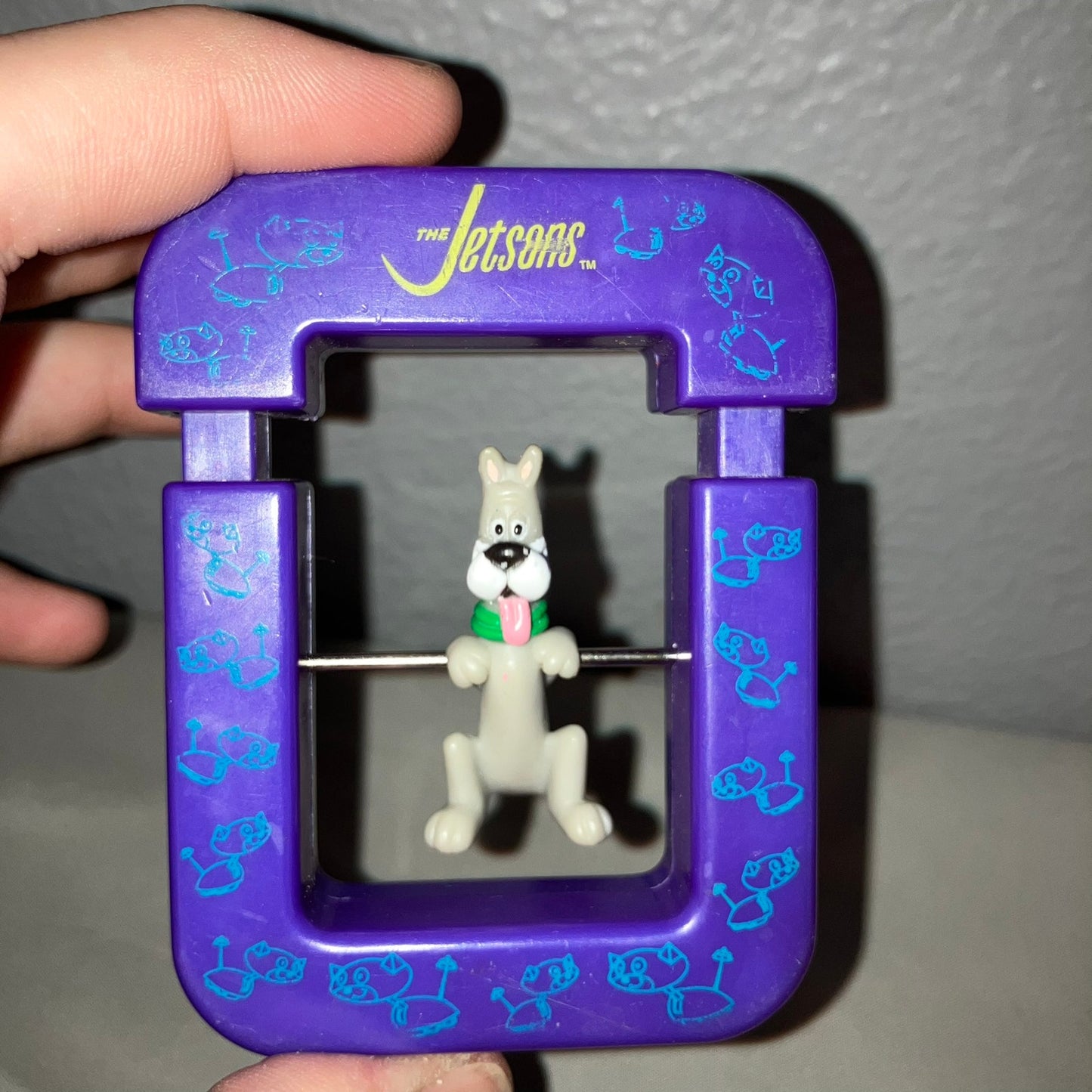 Astro Fidget Spinner The Jetsons 1999 Carl's Jr Kid Meal FF Toy *Used Good Shape