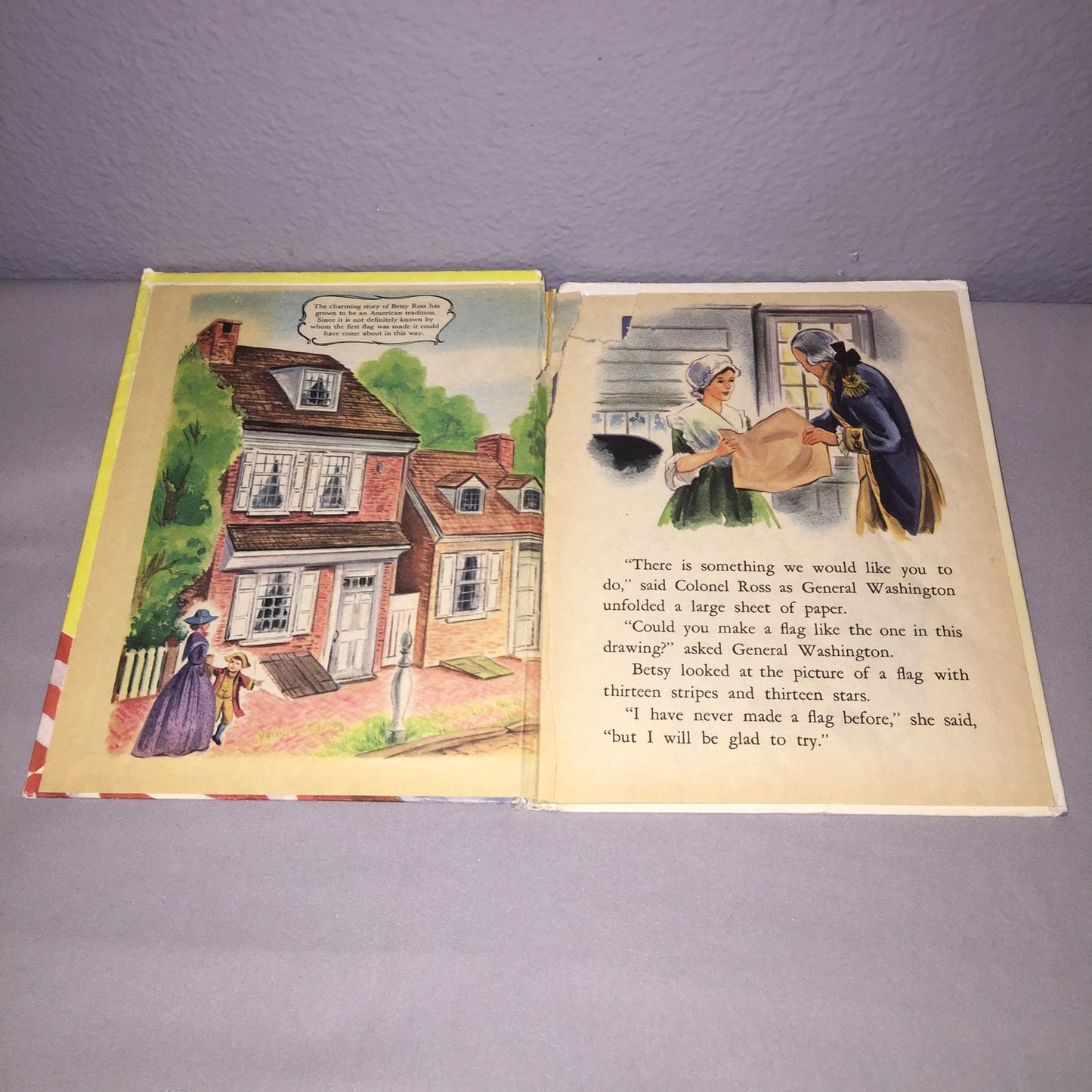 The Story Of Our Flag 1960's A Rand McNally Book Tip-Top Elf Books *Damage*