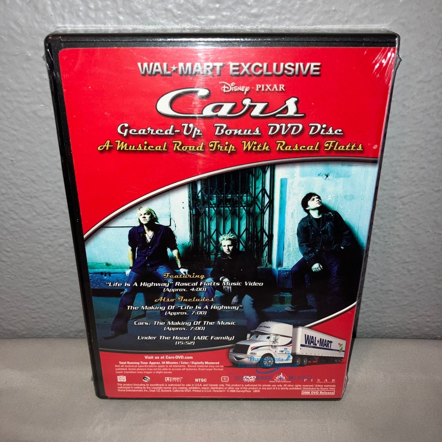 Dvd Sealed New Disney Cars Walmart Exclusive Bonus Rascal Flatts Music Video