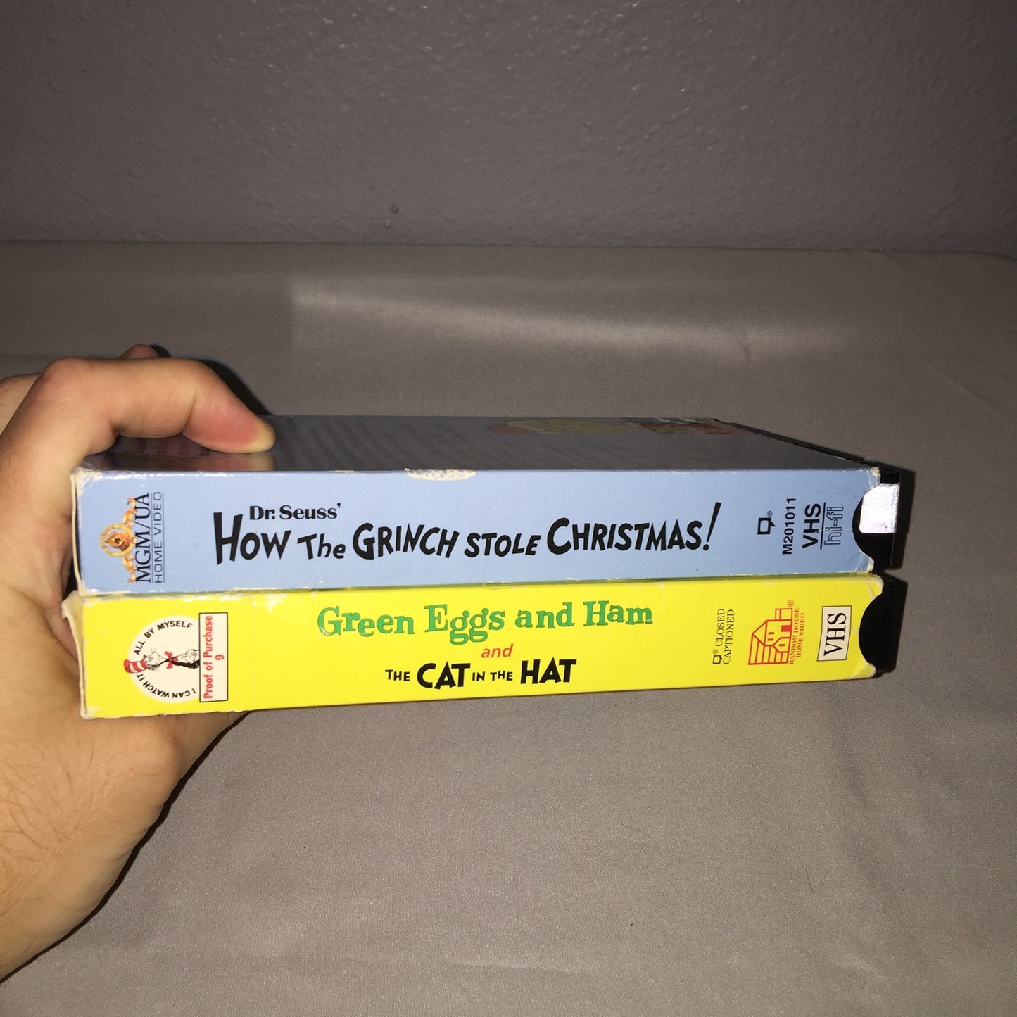 Vhs Used Dr. Seuss The Grinch / Green Eggs And Ham + The Cat In The Hat / Music