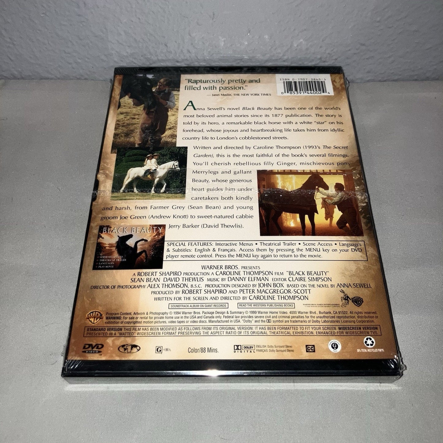 Dvd Sealed New Nwt Black Beauty Horse Movie Music By Danny Elfman 2 Available