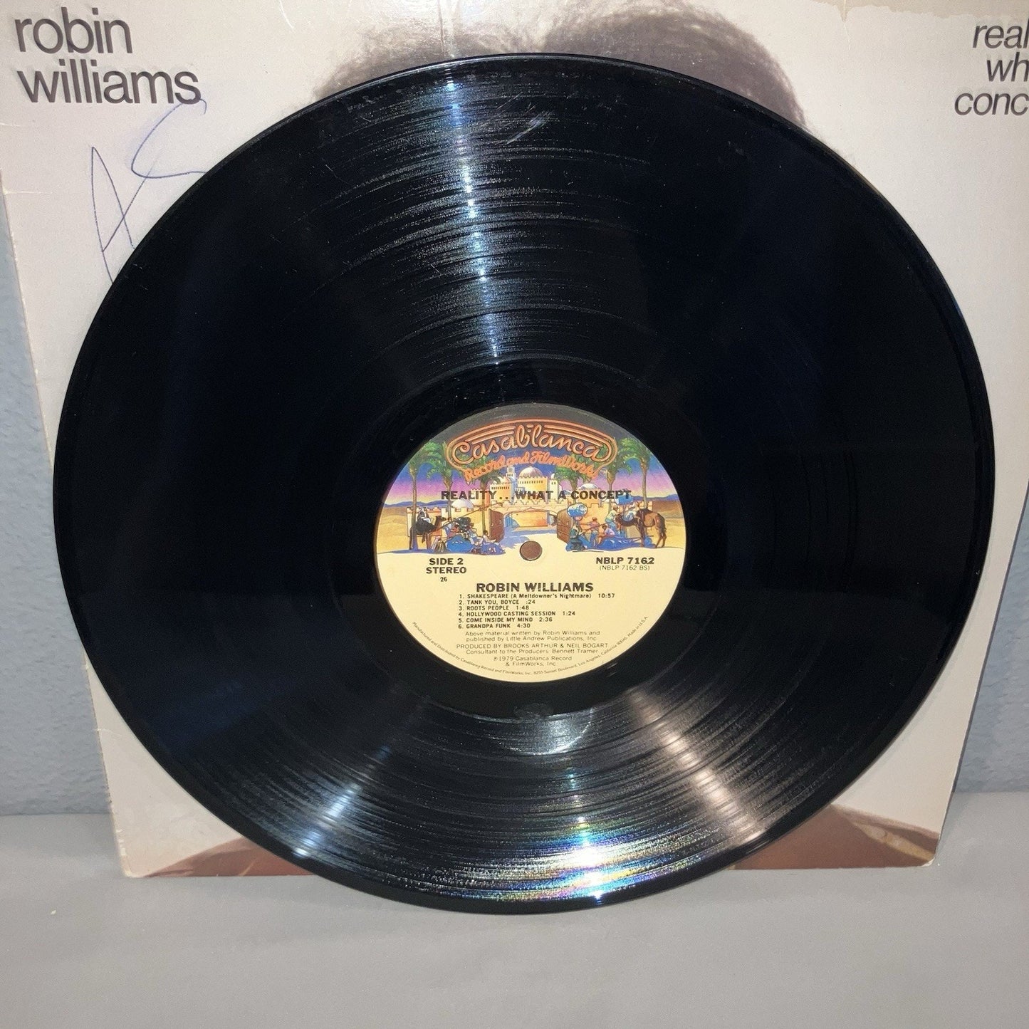 Vinyl Record Robin Williams Reality... What A Concept LP Comedy Album See Pics