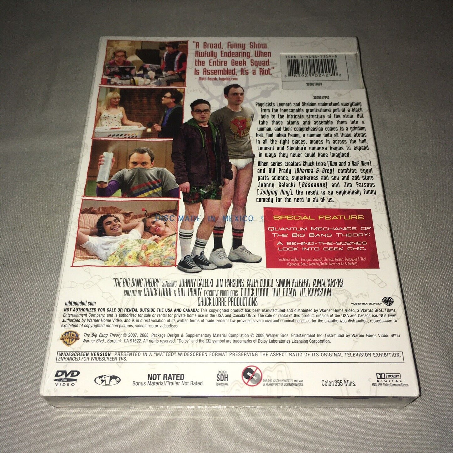 Dvd Sealed New The Big Bang Theory Season 1 / 2 / 3 Lot Jim Parsons Kaley Cuoco