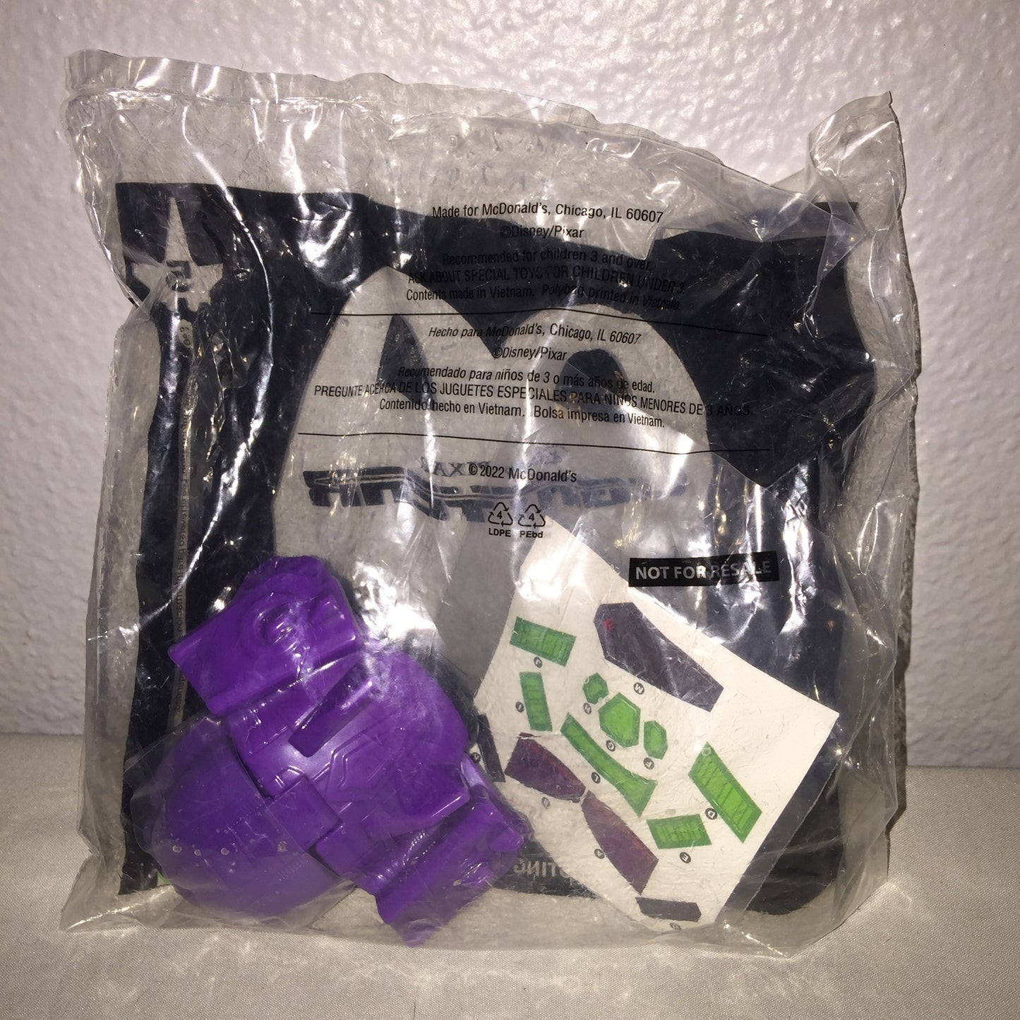 New 4 Buzz Lightyear Zurg Piloting The Fighter Ship #5 McDonald's FF Toy Lot