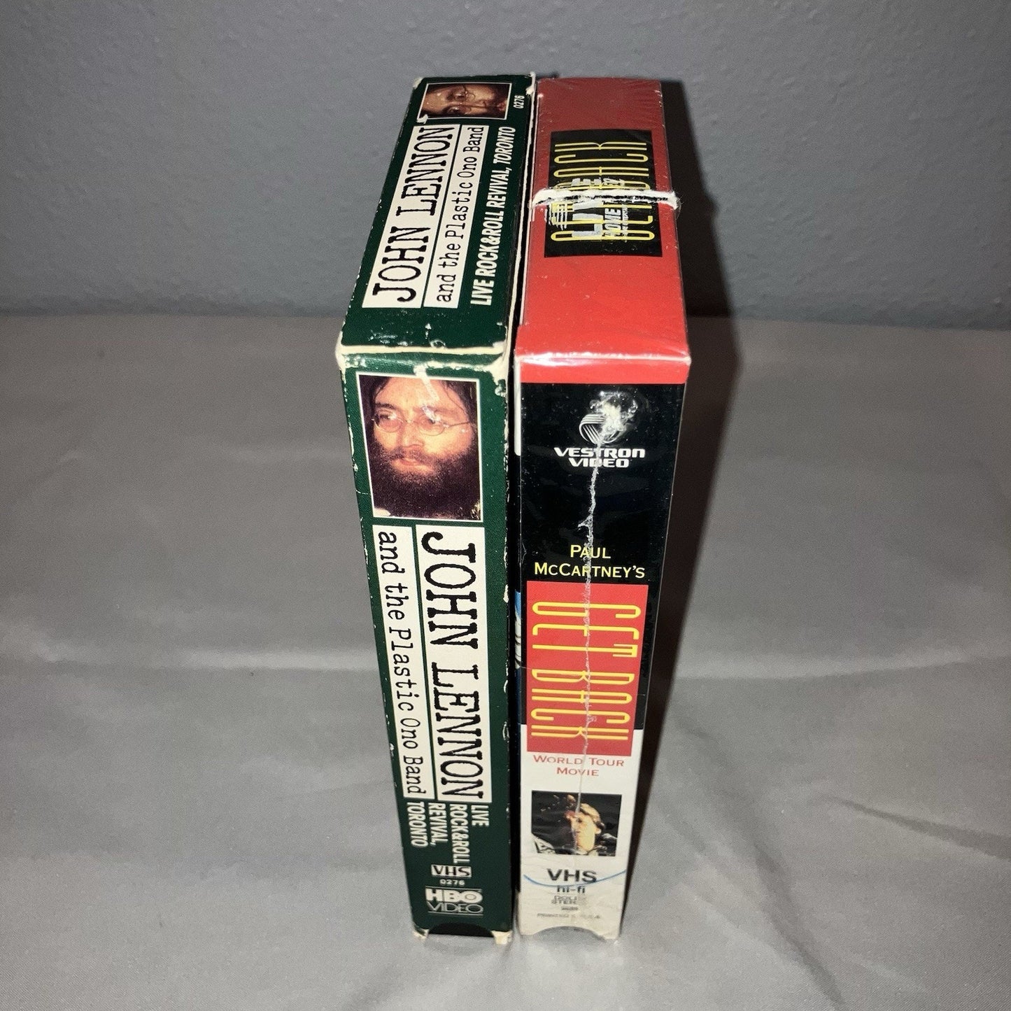 Vhs Used John Lennon and the Plastic Ono Band Live / Paul McCartney Get Back Lot