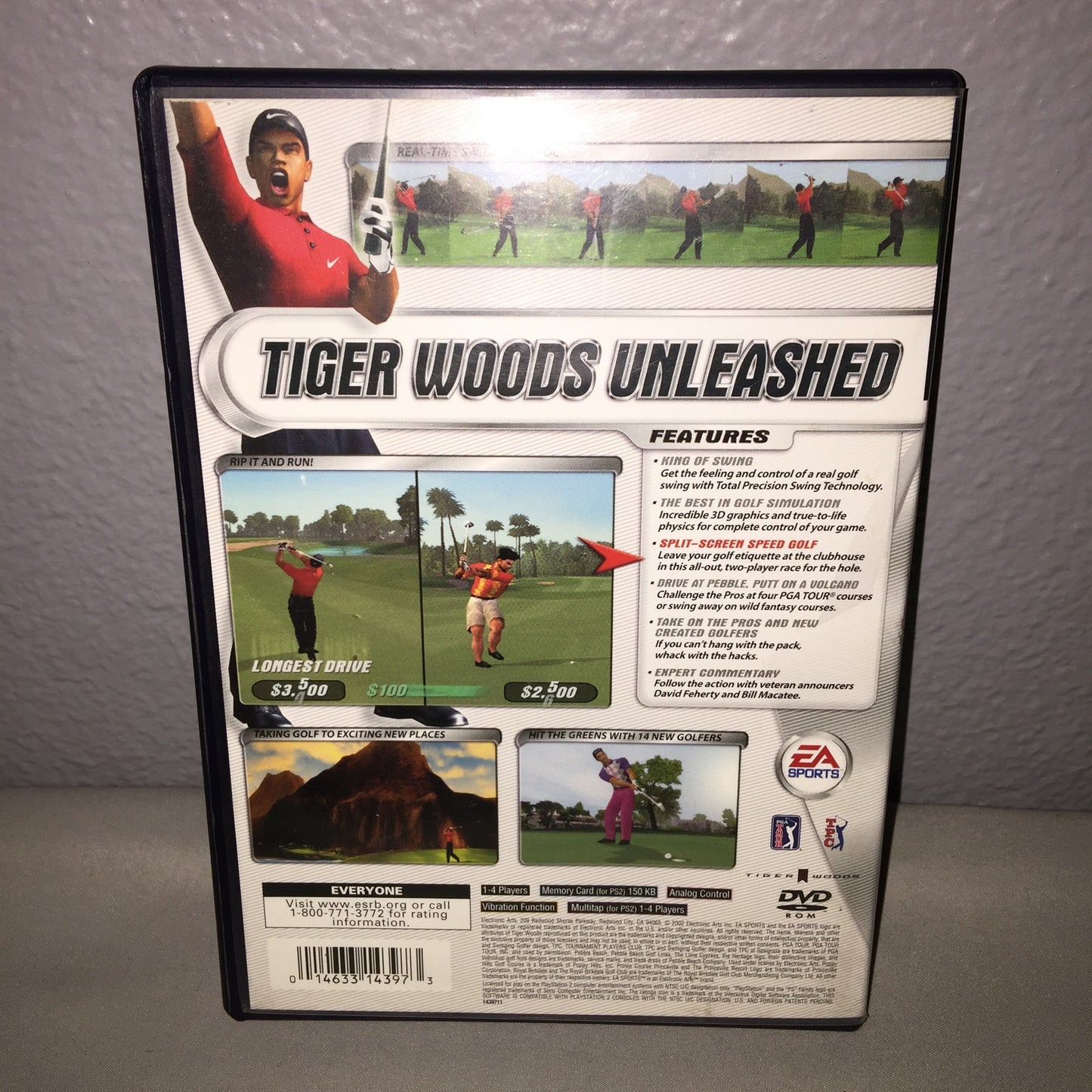 Ps2 Tiger Woods PGA Tour 2002 / 2003 *Both Used Have Manuals But 03 Missing Case