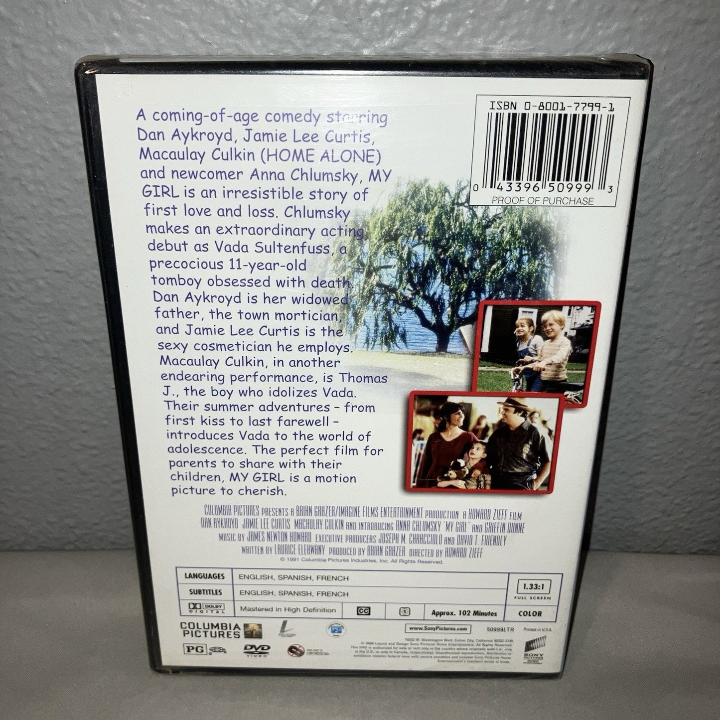 Dvd Sealed New My Girl Columbia Pics Dan Aykroyd Jamie Lee Curtis Macauly Culkin