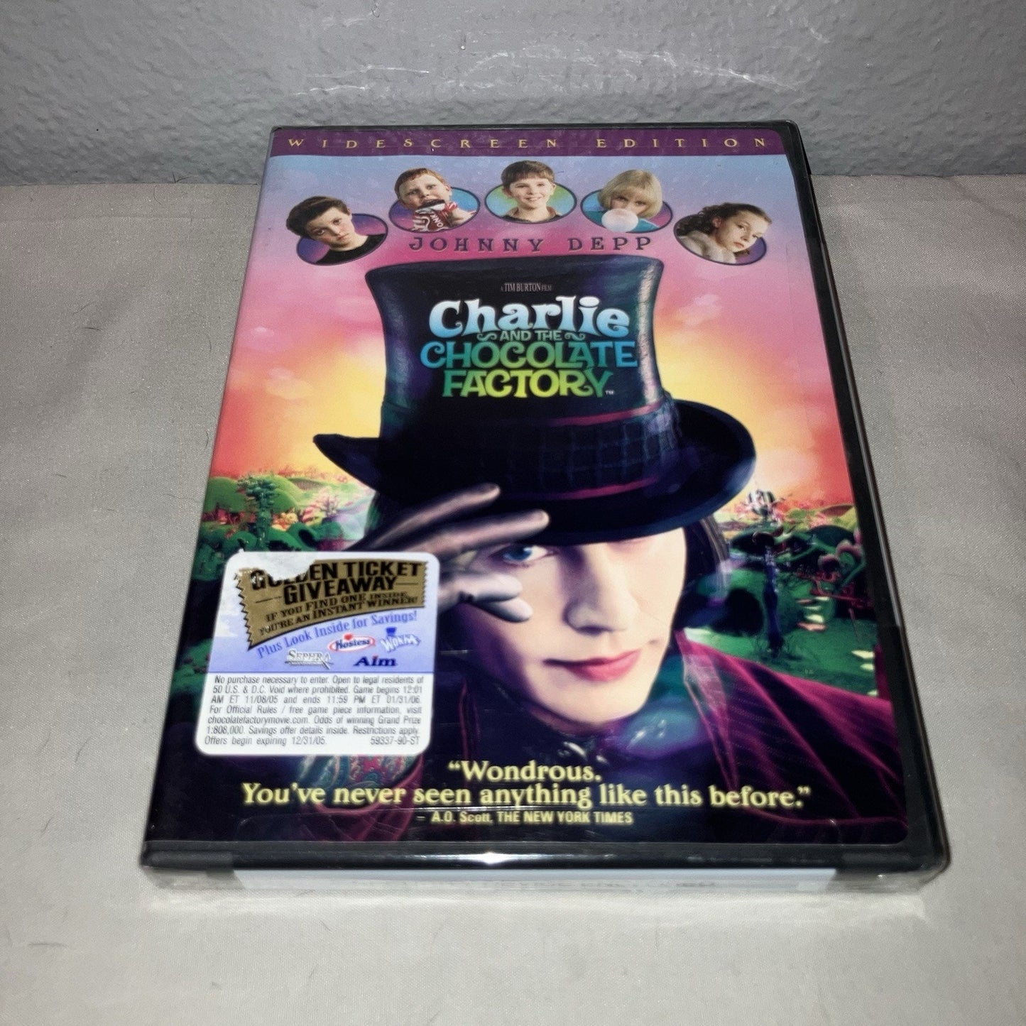 Dvd Sealed New Nwt Charlie and the Chocolate Factory Widescreen Johnny Depp