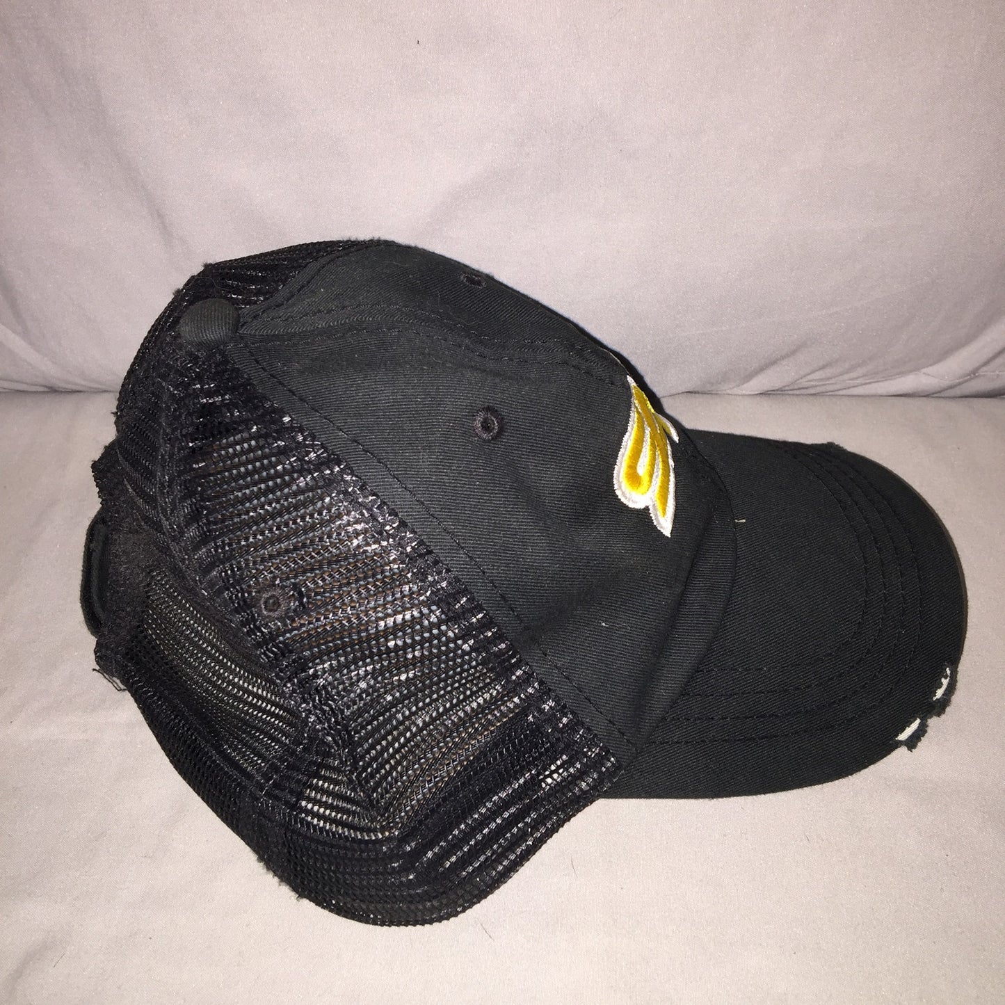 Sap Concentrate Brand Promo Strapback Hat Webbed Back Distressed Cap Great Shape