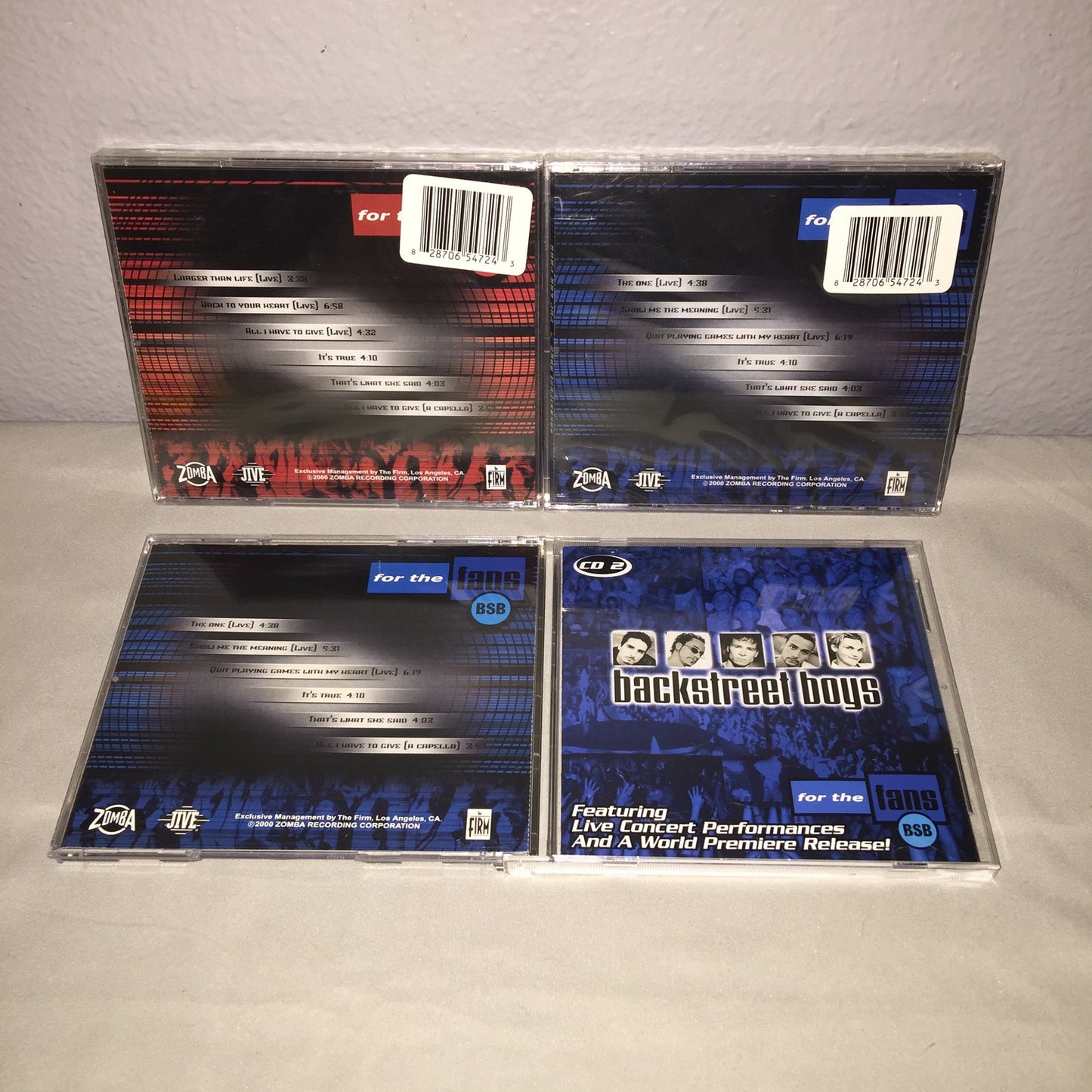 Backstreet Boys For The Fans Cd 1 + 2 Sealed + 1 Open / Howie Burger King FF Toy