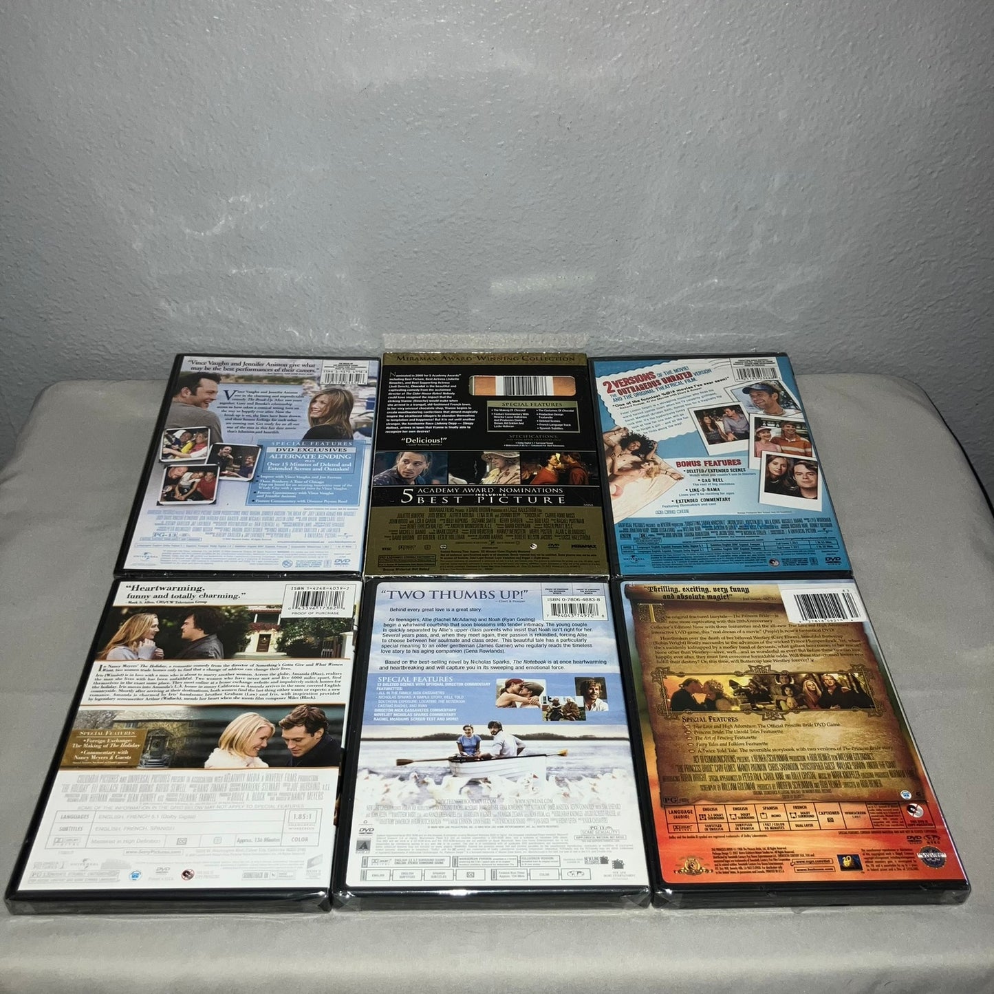 Dvd Sealed New Nwt 6 Romantic Comedy Lot 500 Days Of Summer Break-up Notebook