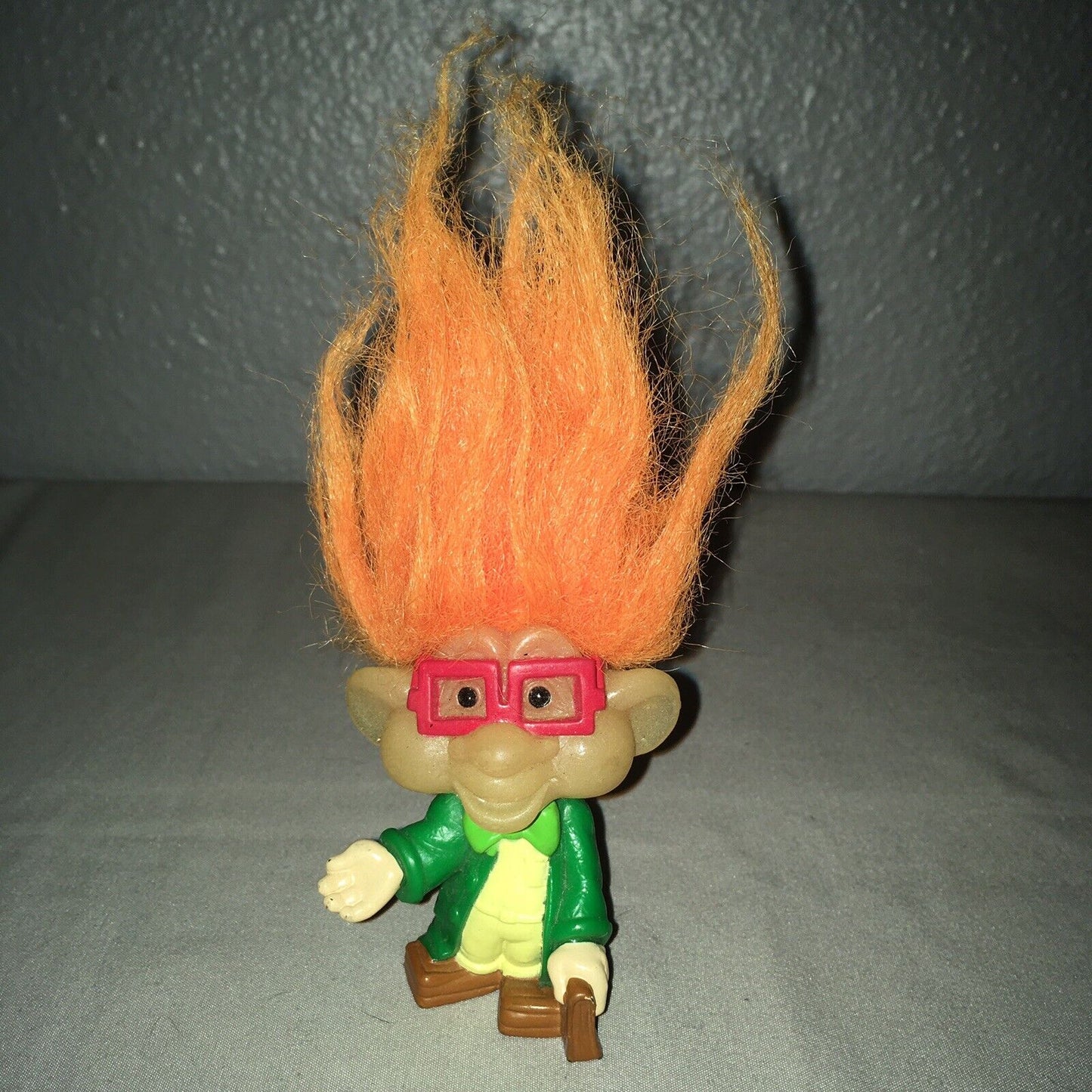 “IQ” Iq Troll Doll Glow in the Dark 1993 BK Kids Club Burger King Figure FF Toy