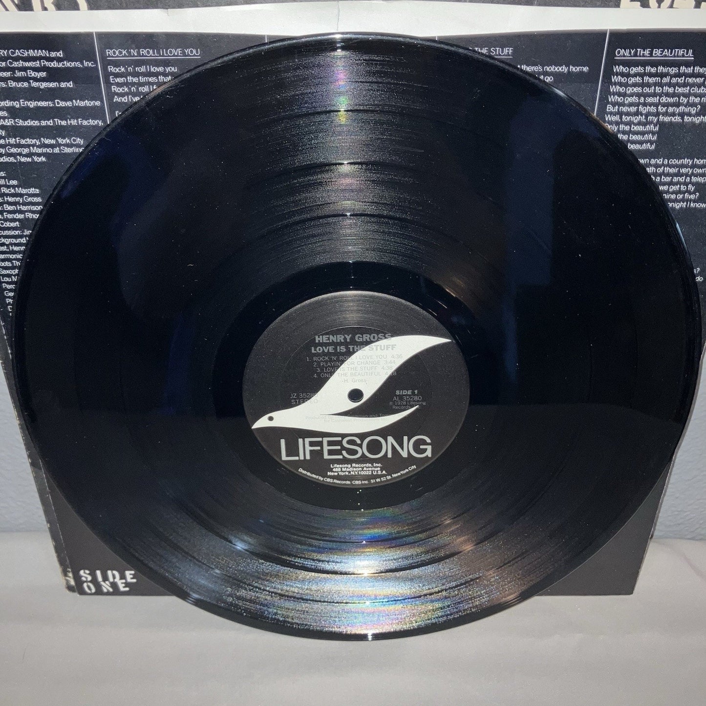 Vinyl Record Henry Gross Love Is The Stuff Promo Promotional In Good Shape Works