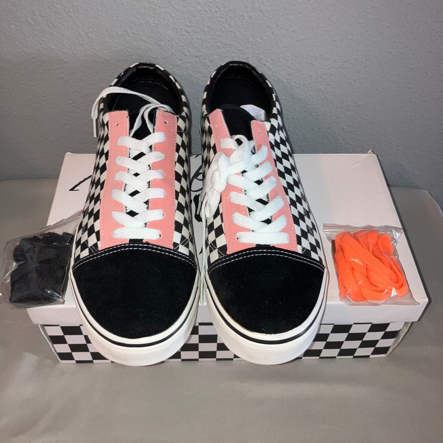 Signed Tyler Grosso Superrradical Checkered Shoes Euro 43 (10M USA) Autographed