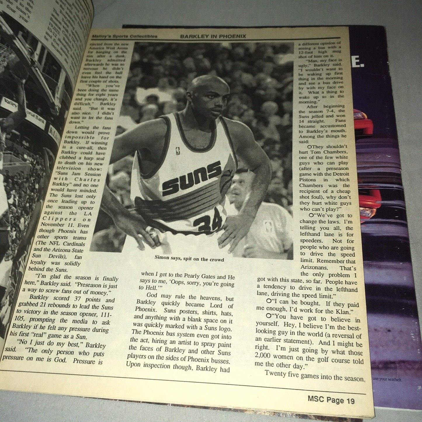 Phoenix Suns Charles Barkley 90s Vintage Magazine Lot Good Used Condition But 1