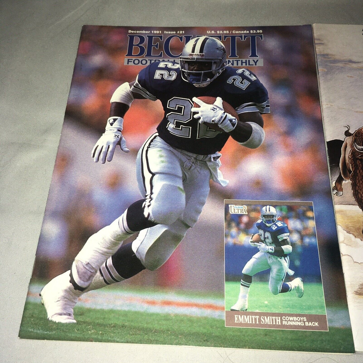 Beckett NFL Football Card Monthly Issues #21 #25 December 1991 April 1992 *Used*