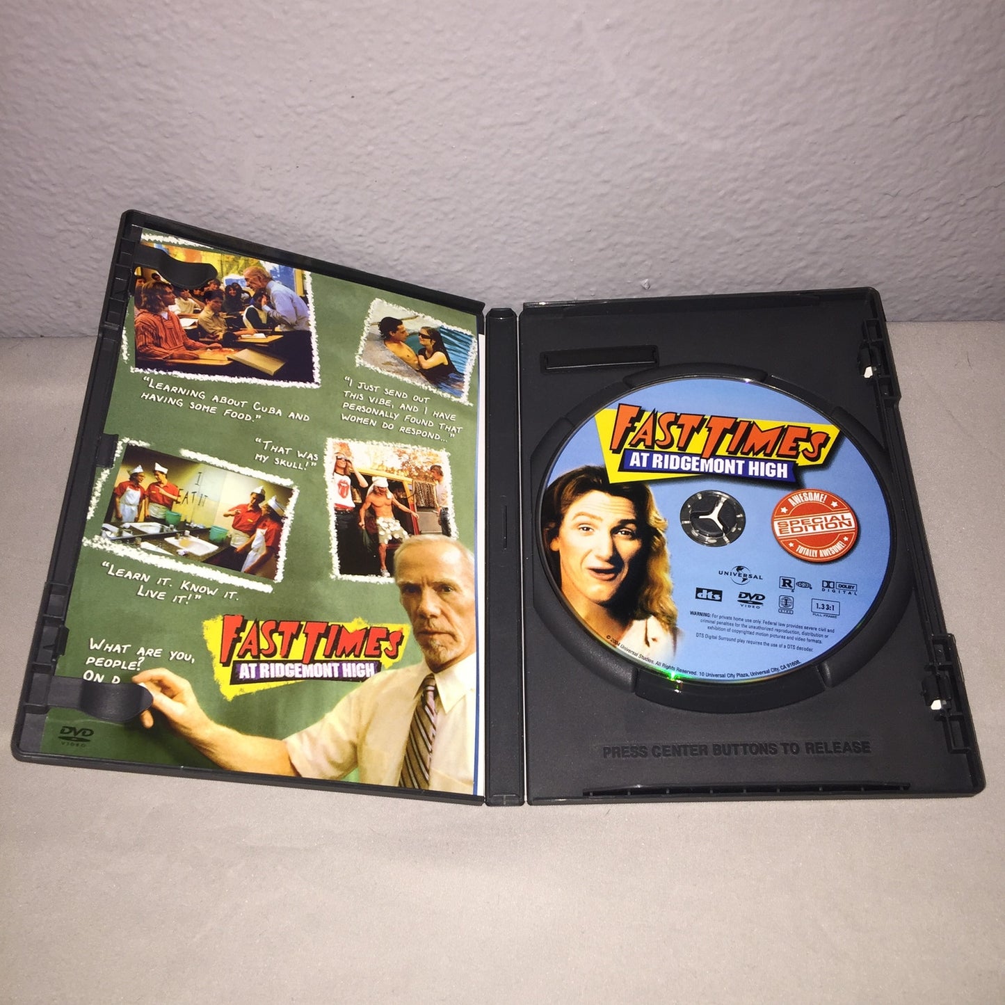 Dvd Used Fast Times At Ridgemont High Special Edition *Everything In Great Shape